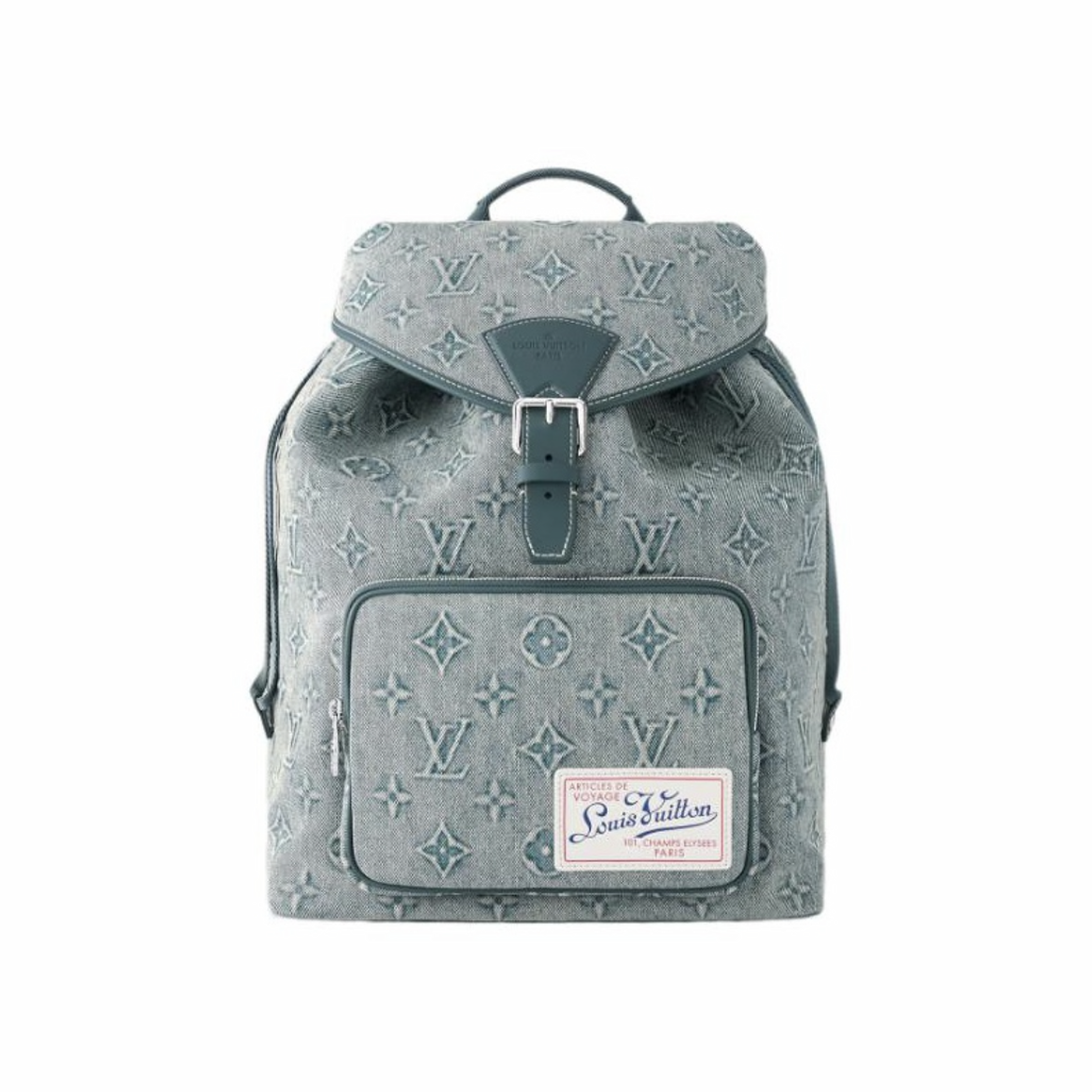 Louis Vuitton NIGO Printed Denim Backpack bags #nigo21254