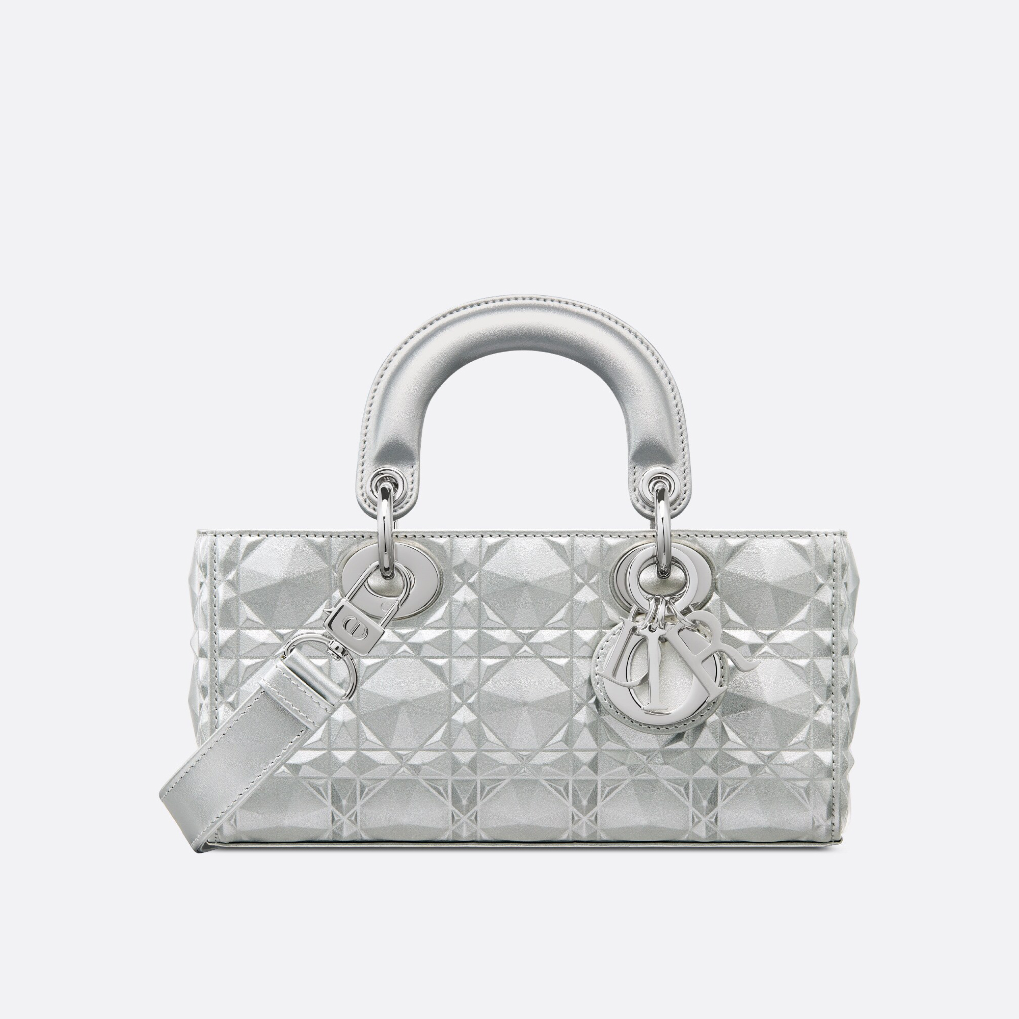 Dior NIGO Silver Glossy Rectangular Carrying Bag #nigo21312