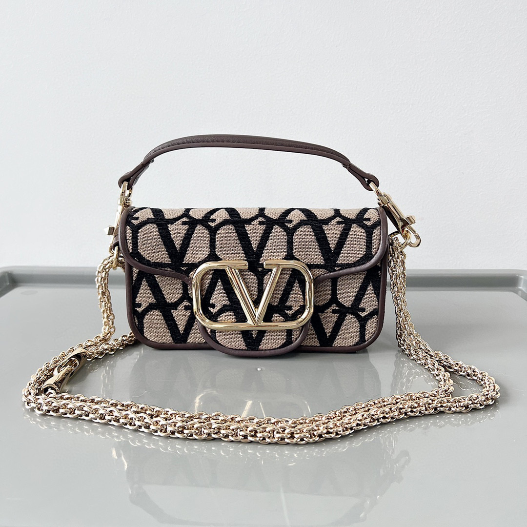 Valentino NIGO Chain One Shoulder Coffee Print Bag #nigo59138