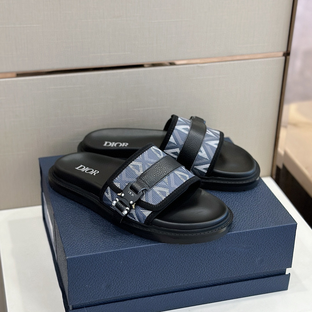 Dior NIGO Leather Slippers Sandals Shoes #nigo94894