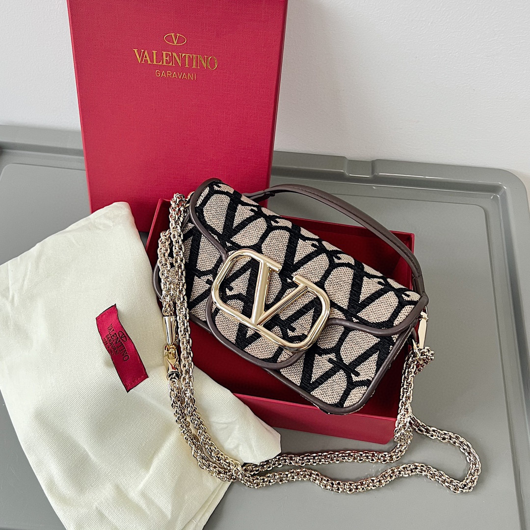 Valentino NIGO Chain One Shoulder Coffee Print Bag #nigo59138