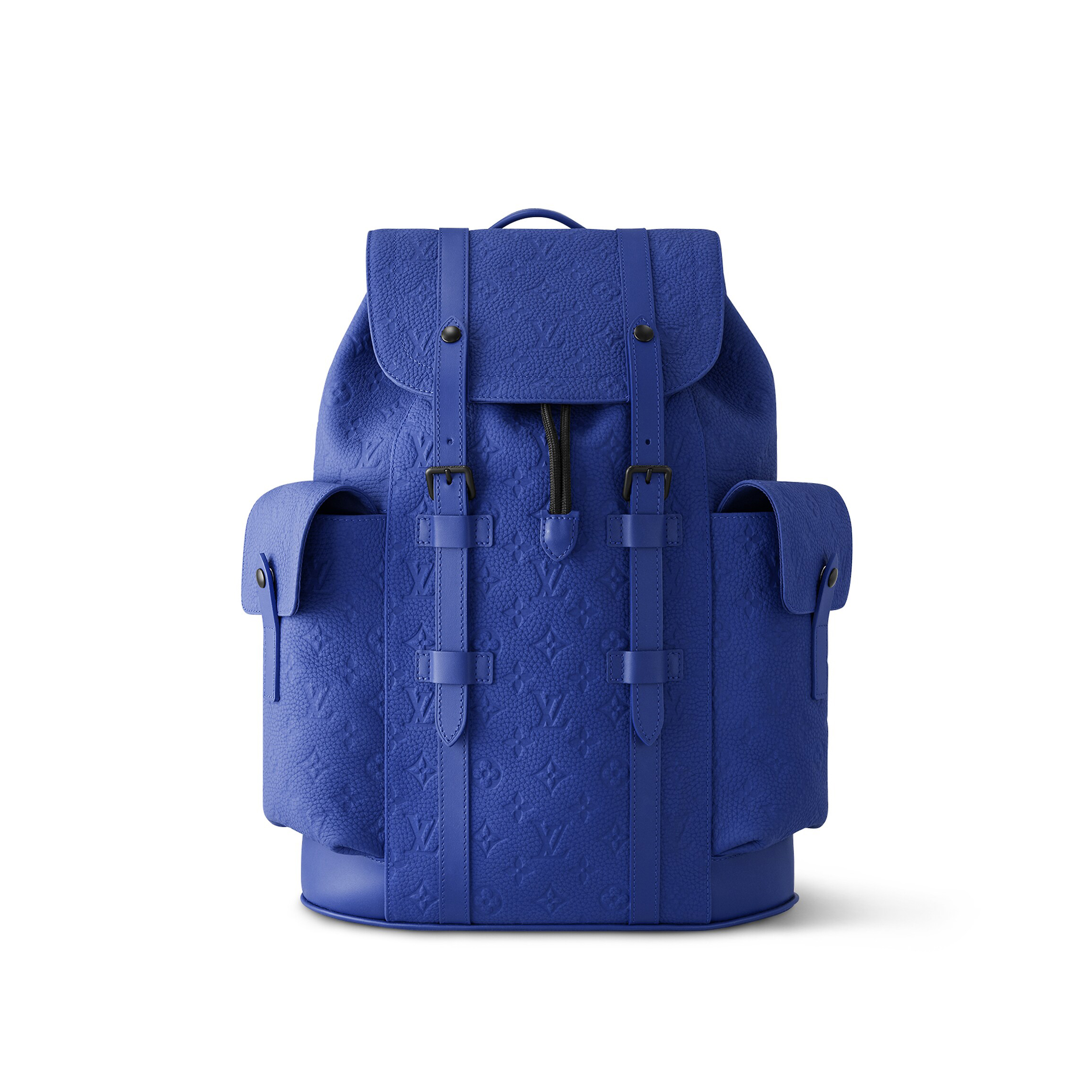 Louis Vuitton NIGO Blue Leather Printed Backpack #nigo21383
