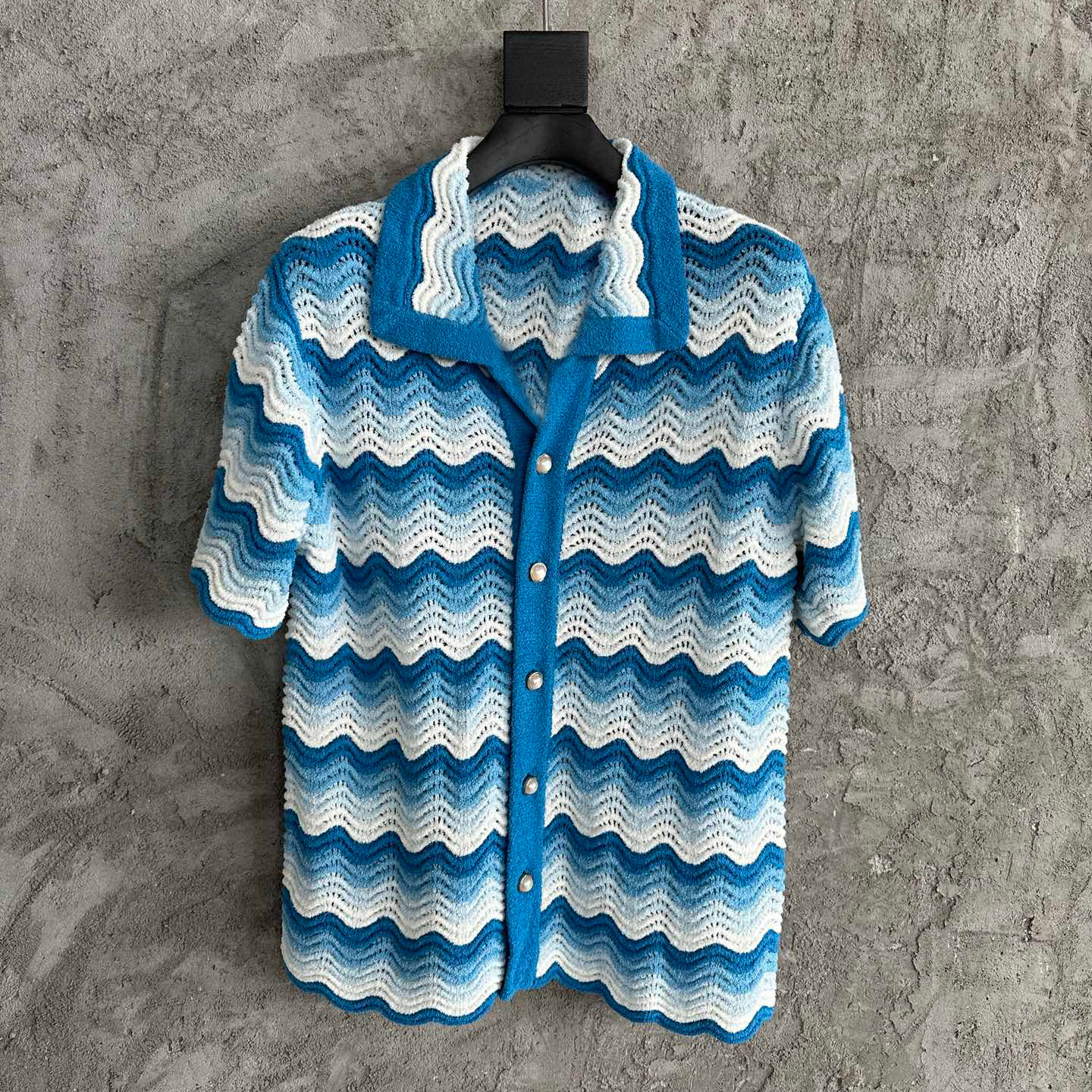 Casablanca NIGO Man Wave Print Shirt Casual Shorts Ngvp #nigo6192