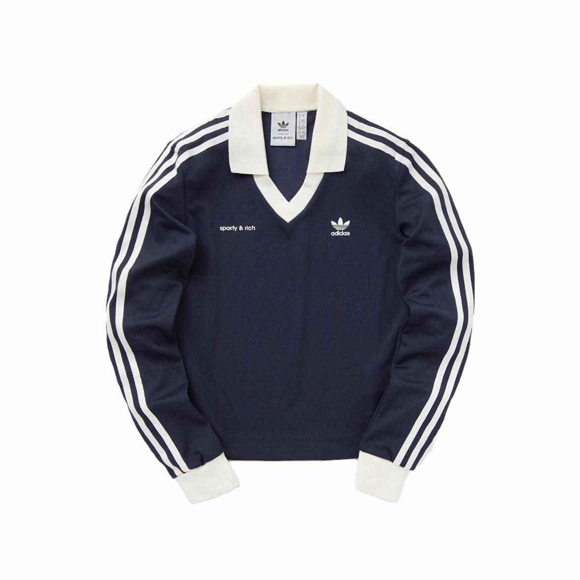 Adidas NIGO Woman Polo Neck Loose Fitting Long Sleeved Top #nigo21347