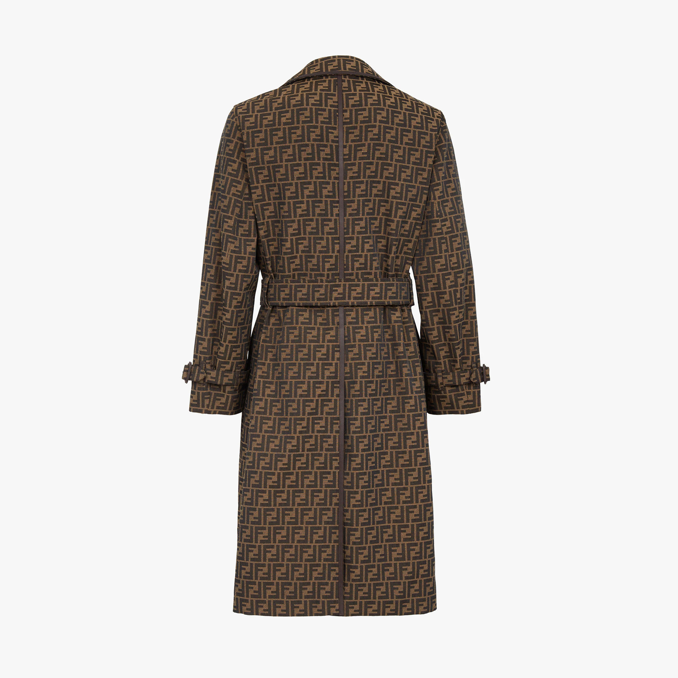 Fendi NIGO Man Brown Long Canvas Jacket #nigo94884