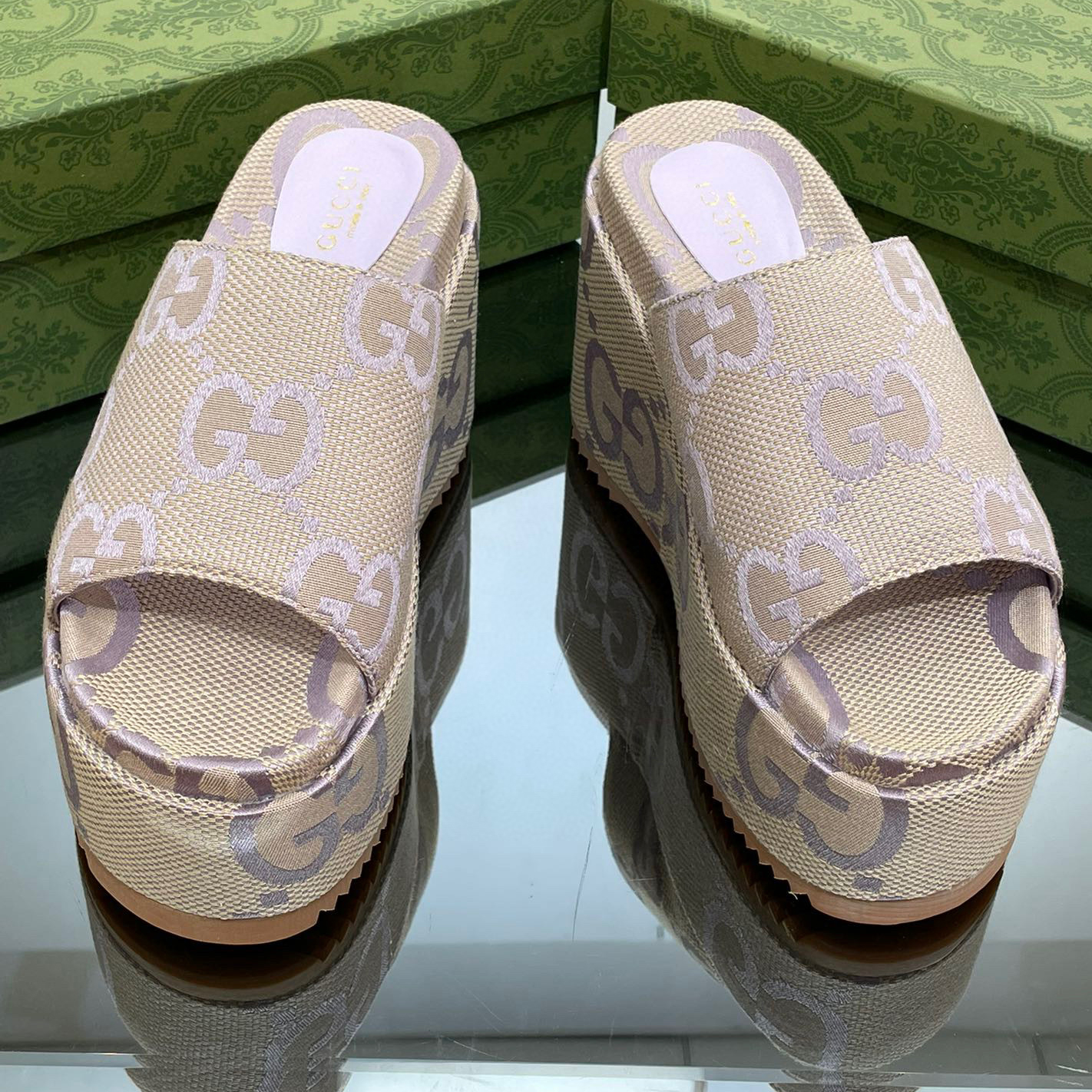 Gucci NIGO Summer Thick Sole Printed Slippers shoes #nigo21359