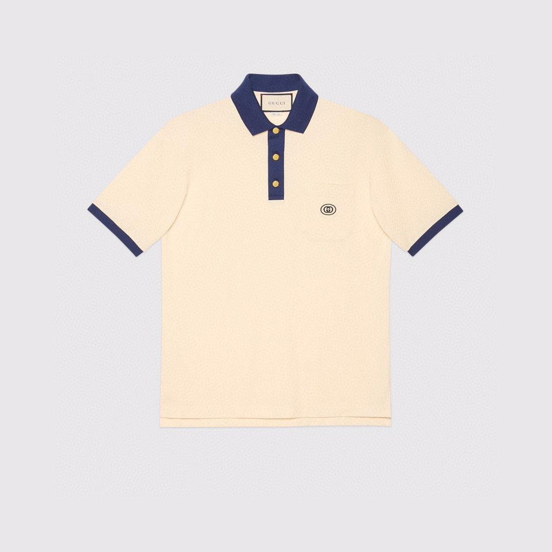 Gucci NIGO Man Cotton Short Sleeved Polo Shirt #nigo94936