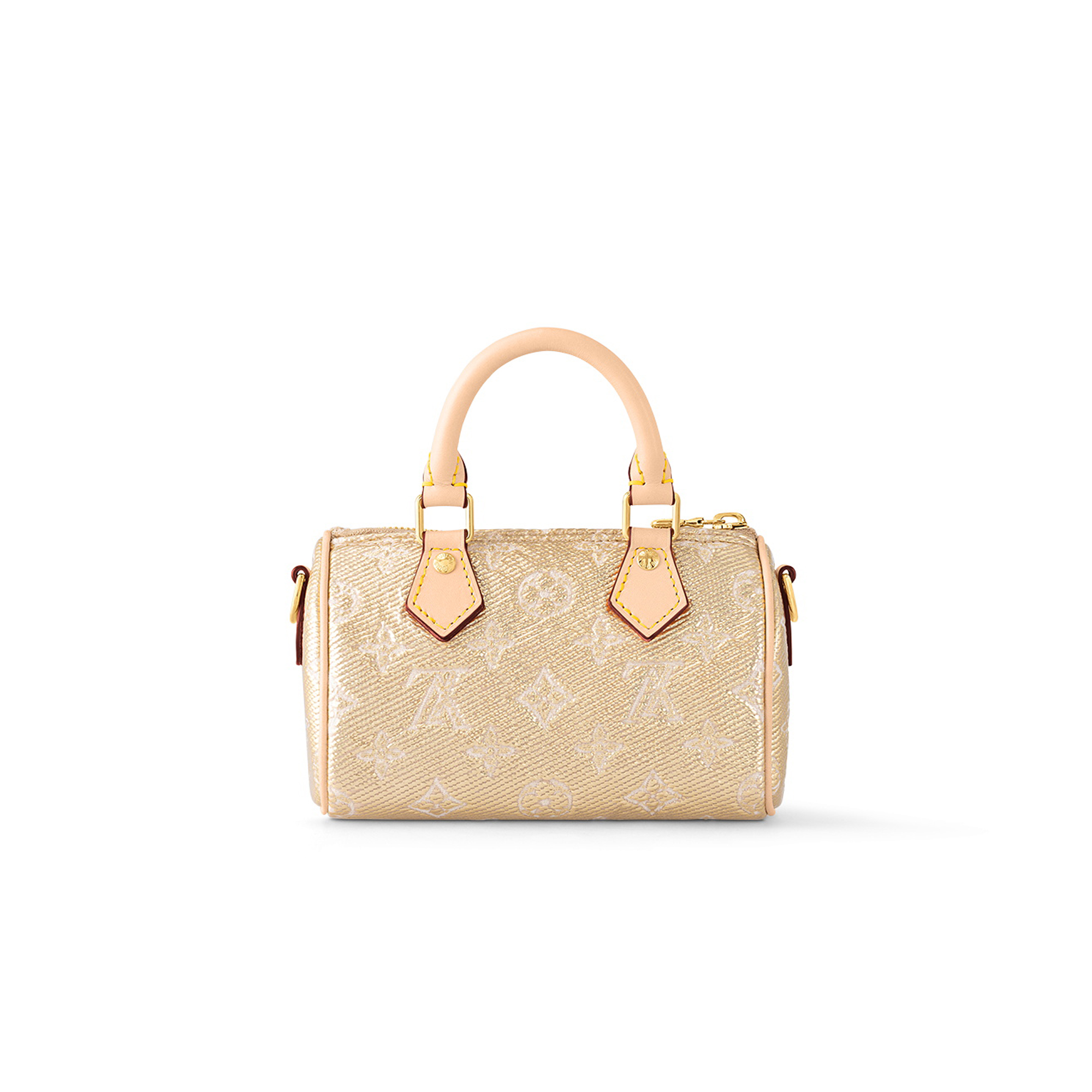 Louis Vuitton NIGO Gold Printed Handbag #nigo21288