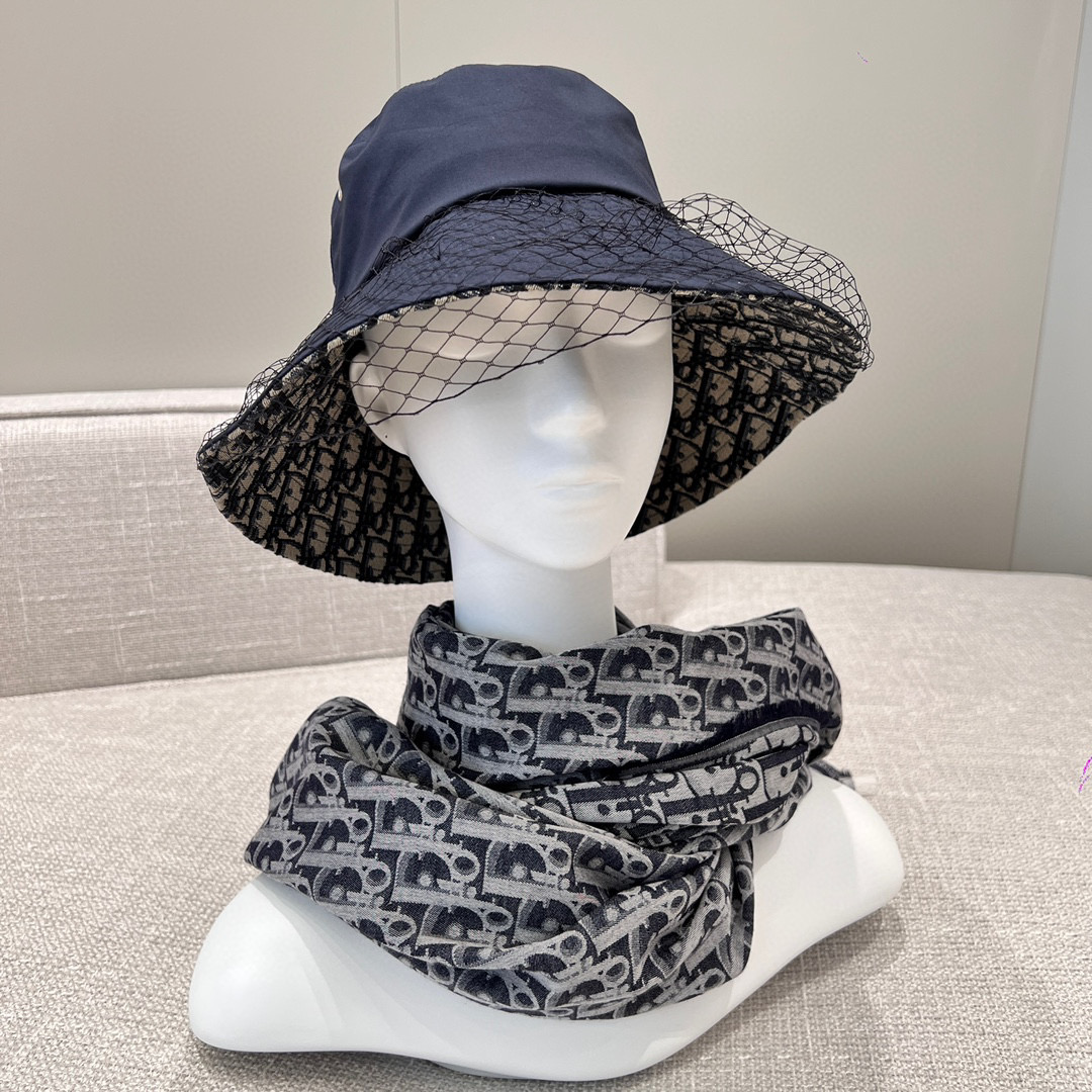 Dior NIGO Printed Sunshade Bucket Hat #nigo21313