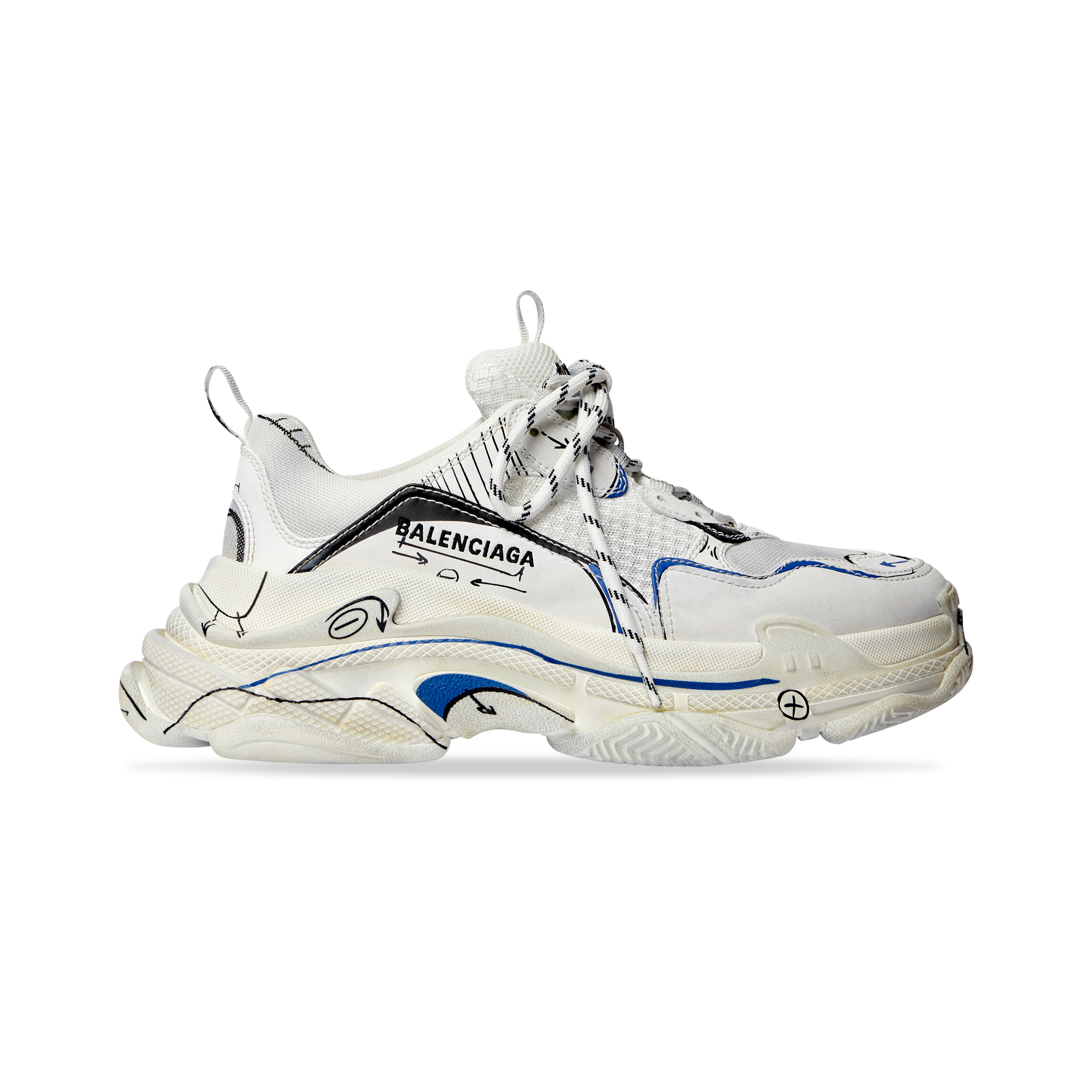 Balenciaga NIGO Mesh Fabric Low-Top Sneakers Shoes #nigo94956