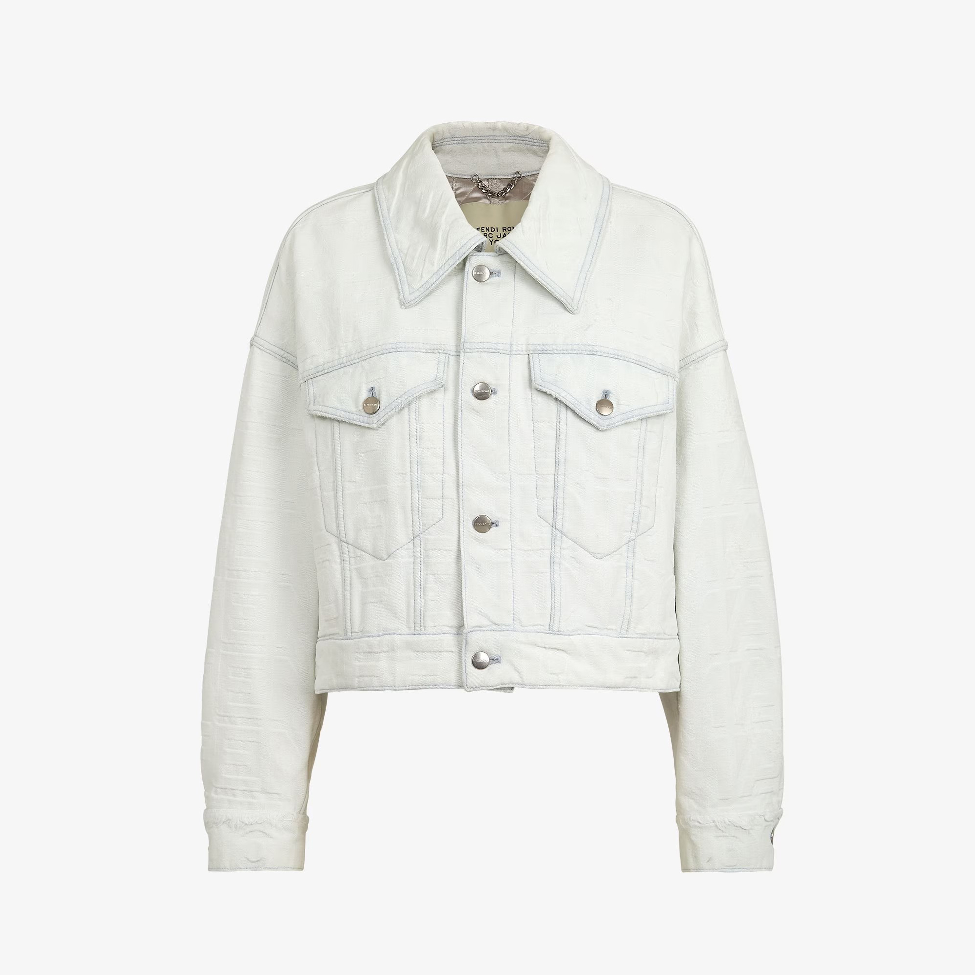 Fendi NIGO White Jean Jacket Trousers Suit #nigo21375