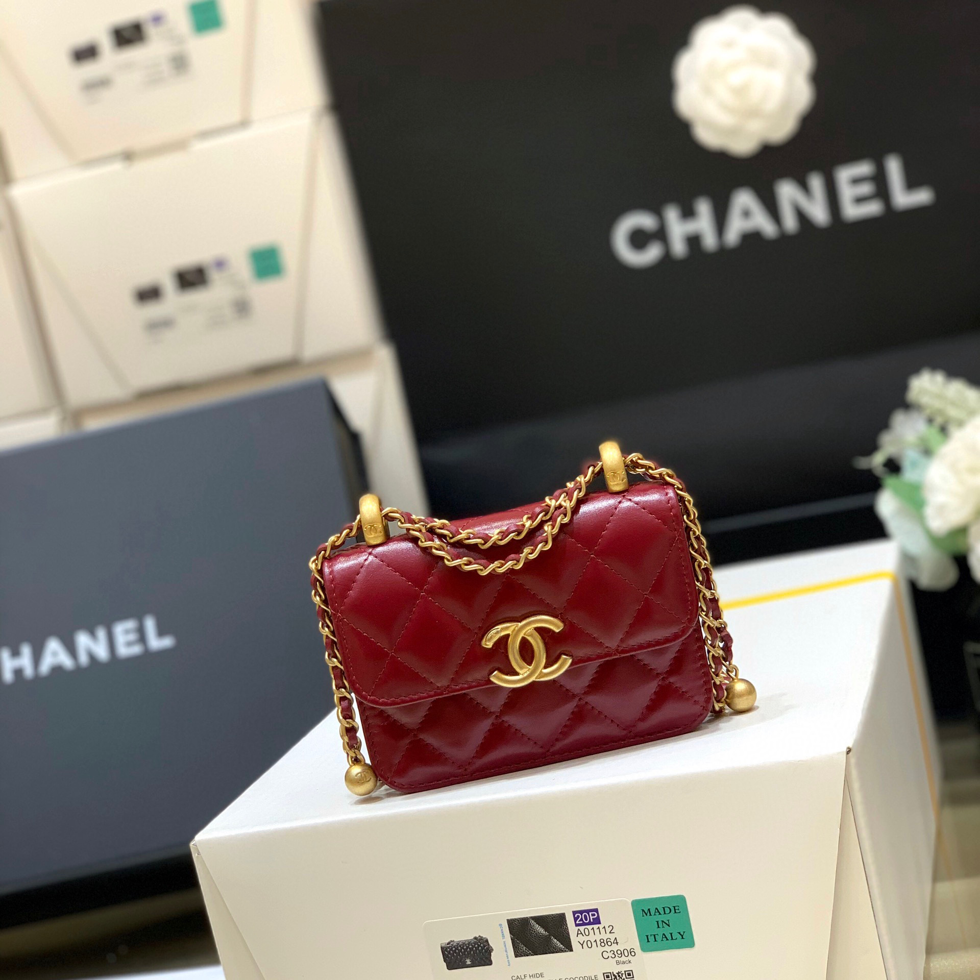 Chanel NIGO Red Compact And Exquisite Chain Bag #nigo21426