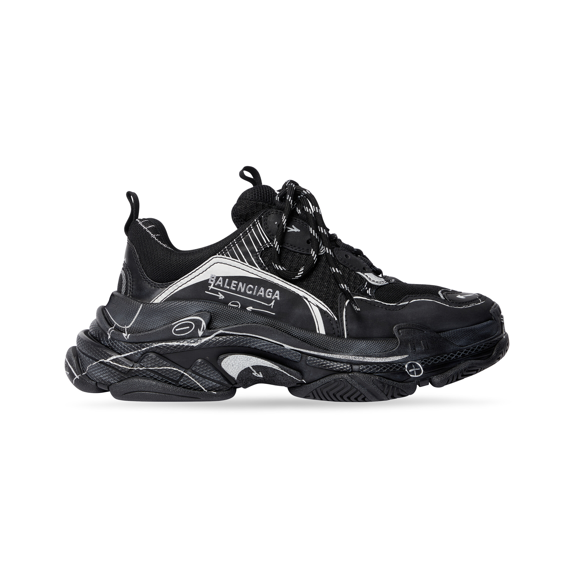 Balenciaga NIGO Mesh Fabric Low-Top Sneakers Shoes #nigo94956