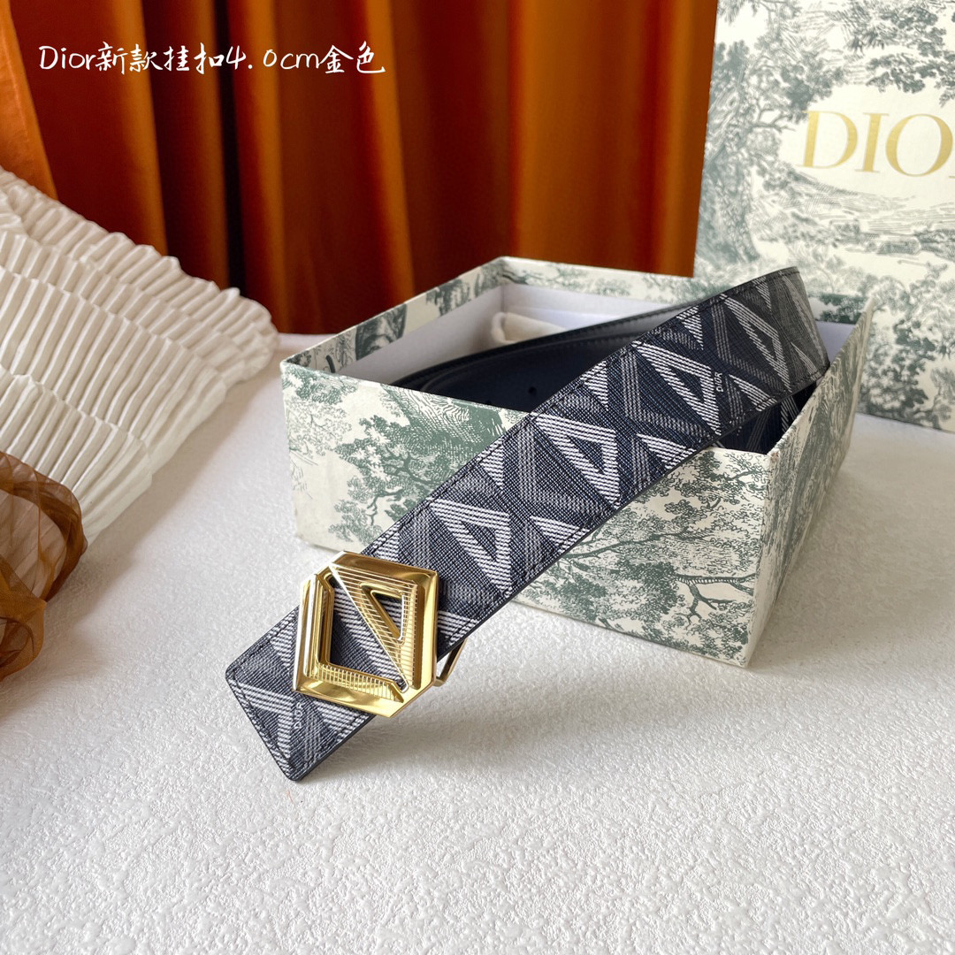 Dior NIGO Leather Metal Buckle Belt #nigo94949