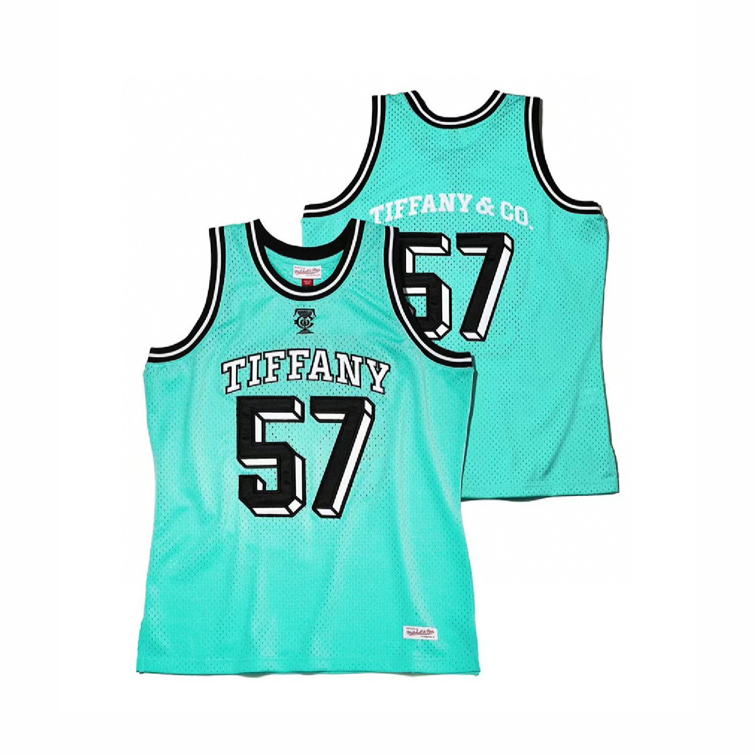 NIGO Tiffany & Co. Summer Breathable Basketball Uniform Short Sleeved T-shirt #nigo21420