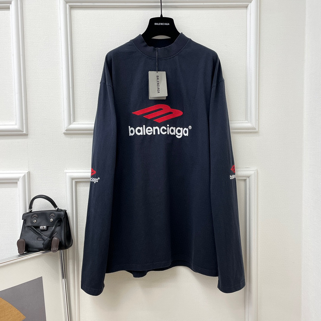 Balenciaga NIGO Half High Collar Long Sleeve Print #nigo21386