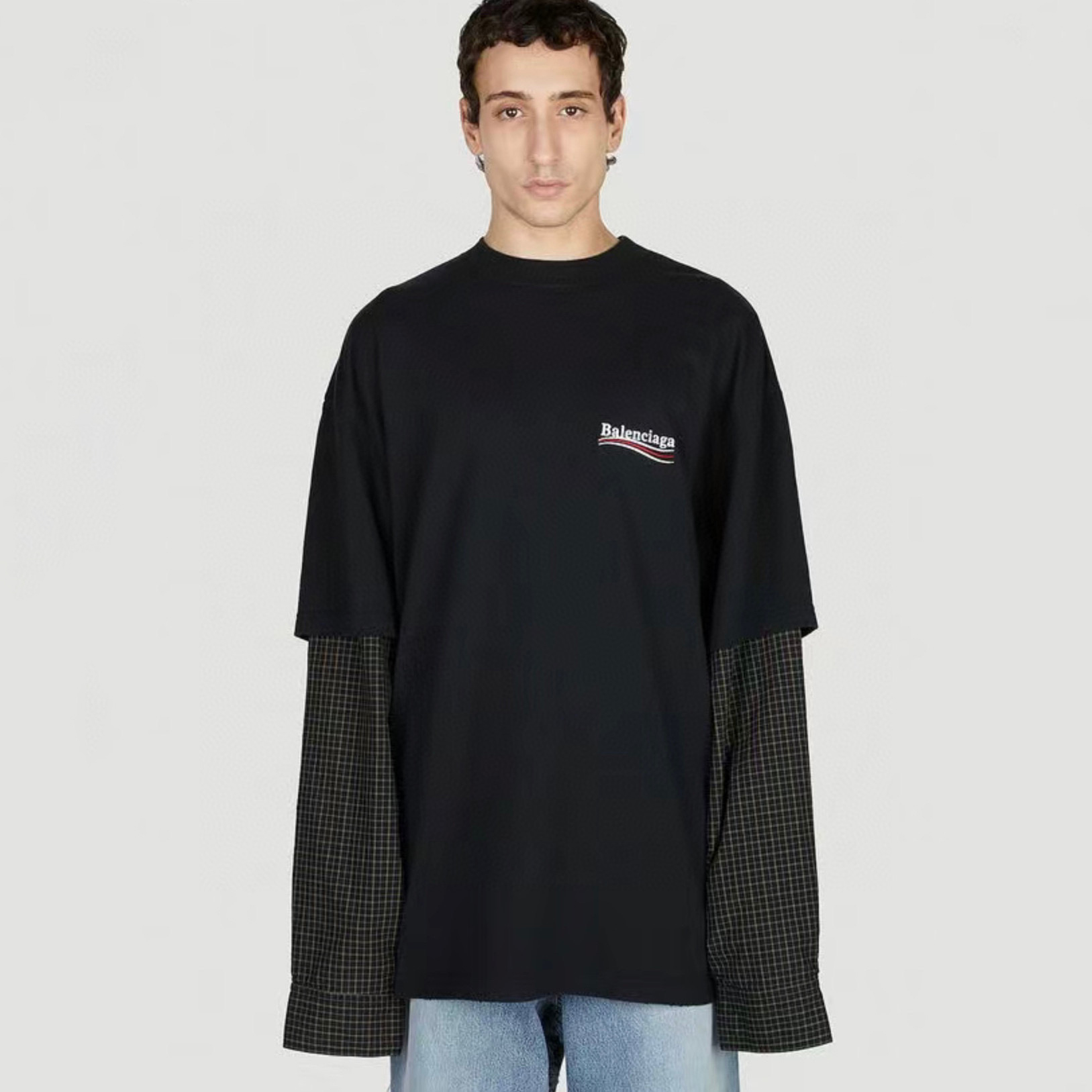 Balenciaga NIGO Man False Two Piece T-Shirt Pullover #nigo94882