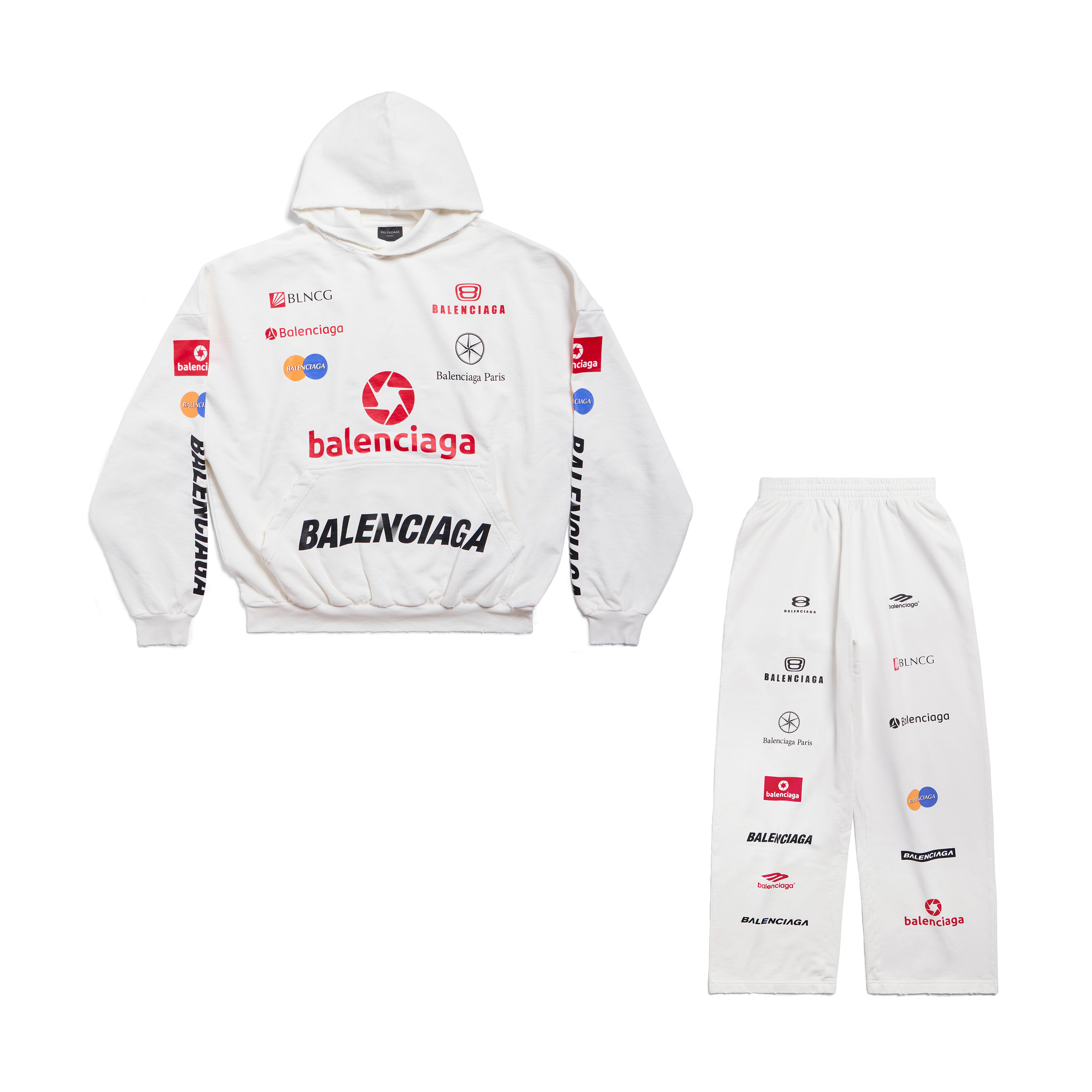 Balenciaga NIGO Man Letter Logo Hoodie Sports Cotton Pants Set Suit #nigo94892