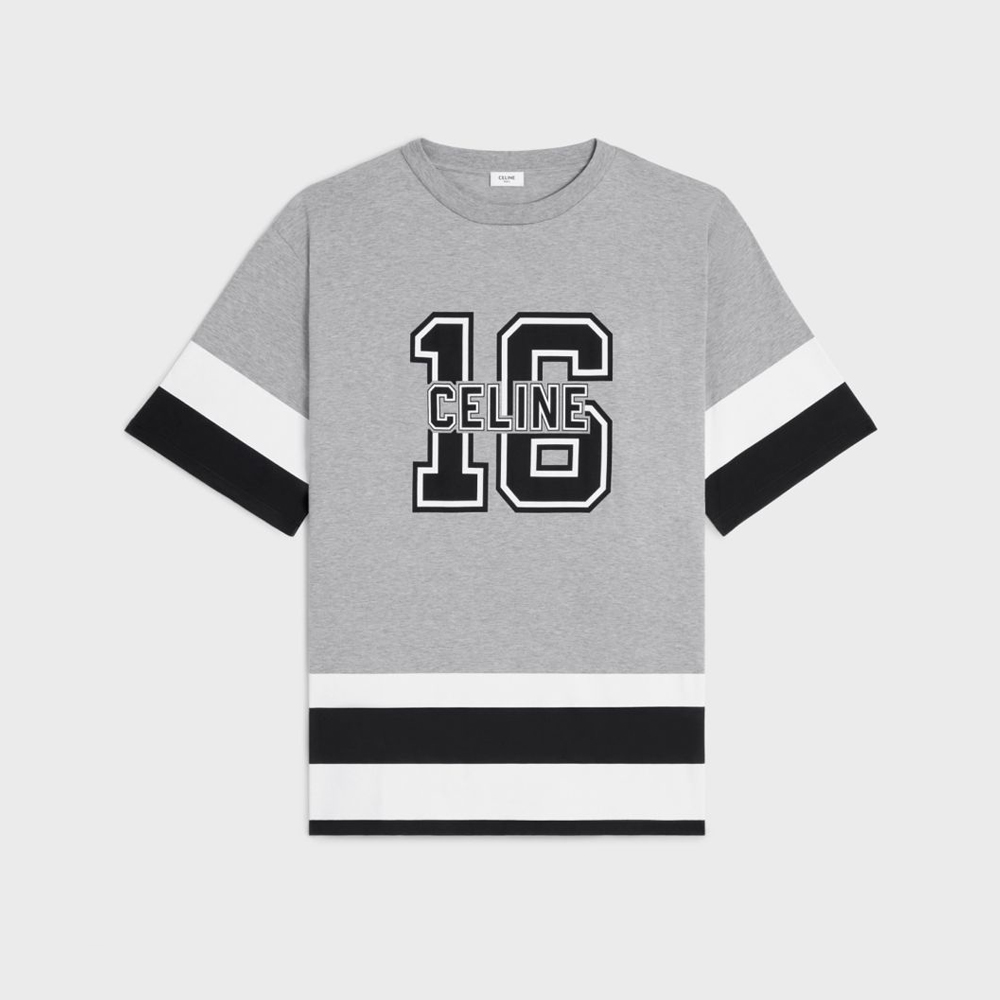 Celine NIGO Cotton striped patchwork short sleeved T-shirt #nigo57189