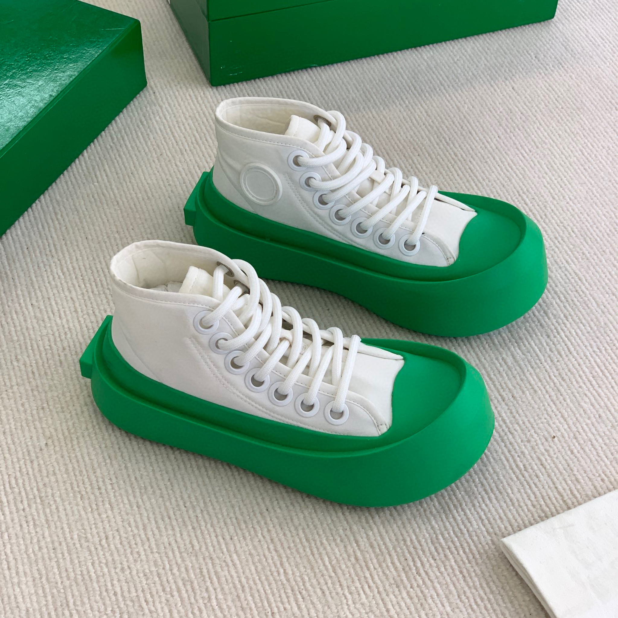 Bottega Veneta NIGO Thick Soled Canvas Casual Shoes #nigo6165