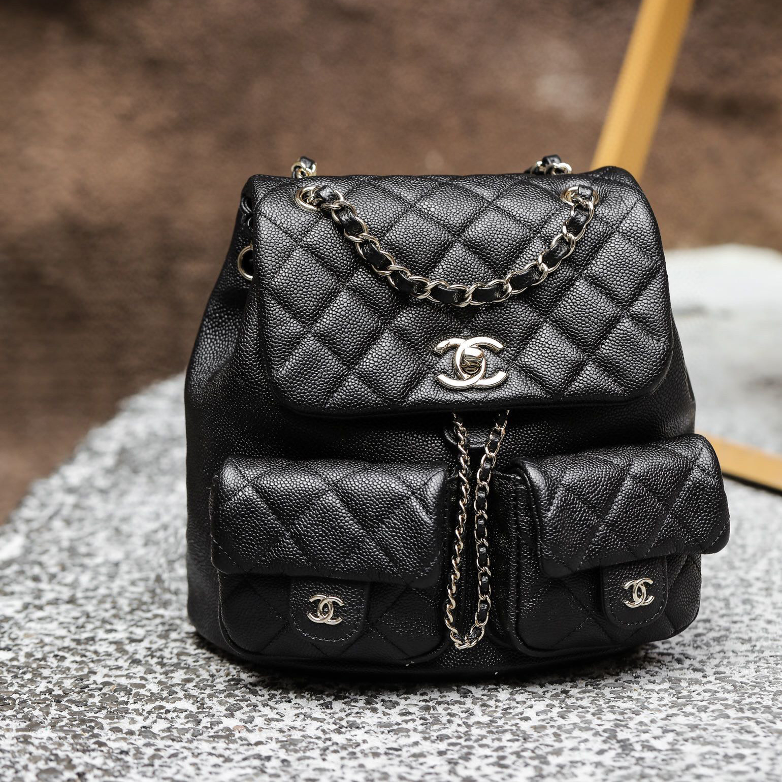 Chanel NIGO Chain Leather Backpack Bag #nigo21213
