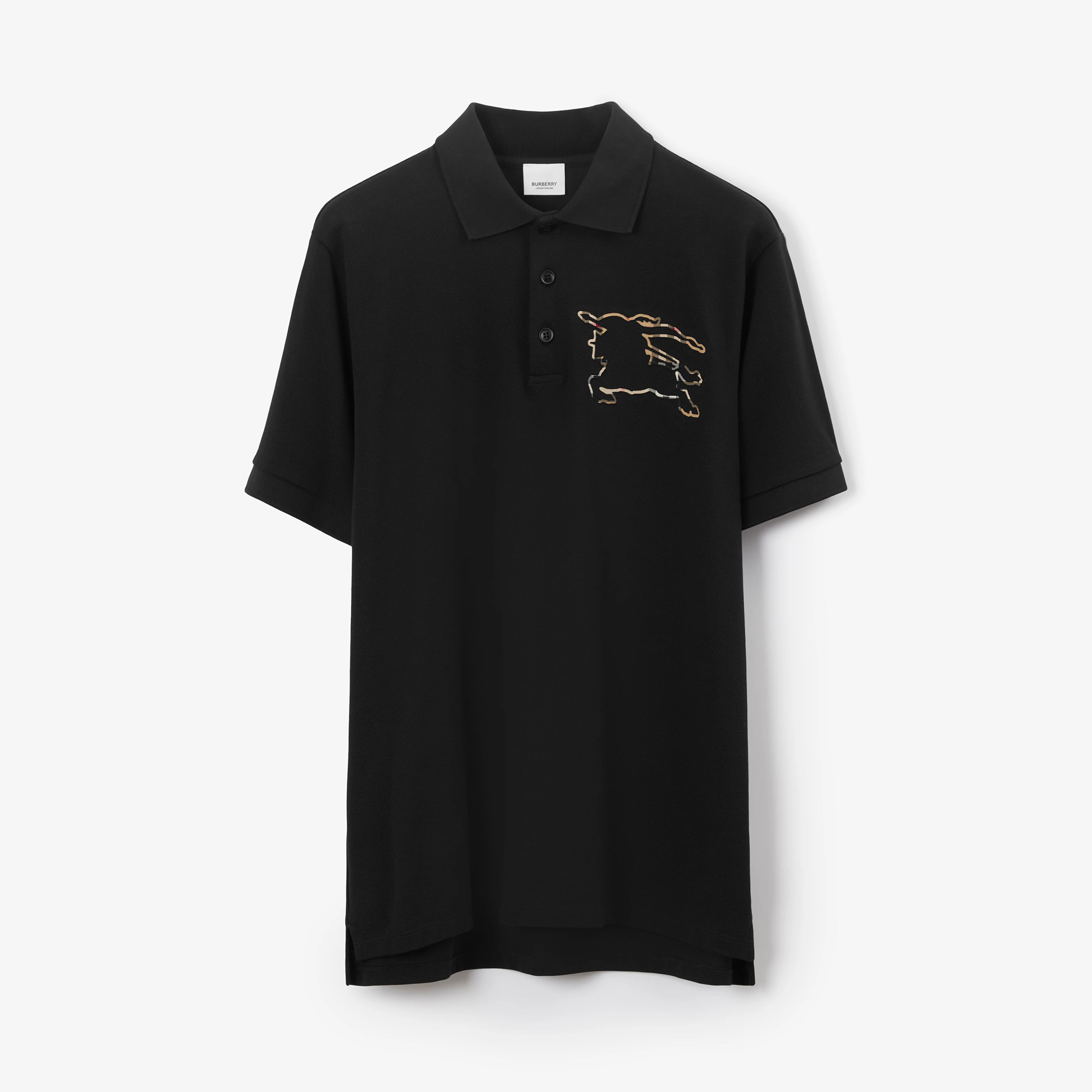 Burberry NIGO Man Plaid Equestrian Rider Short Sleeve Polo Shirt #nigo94893