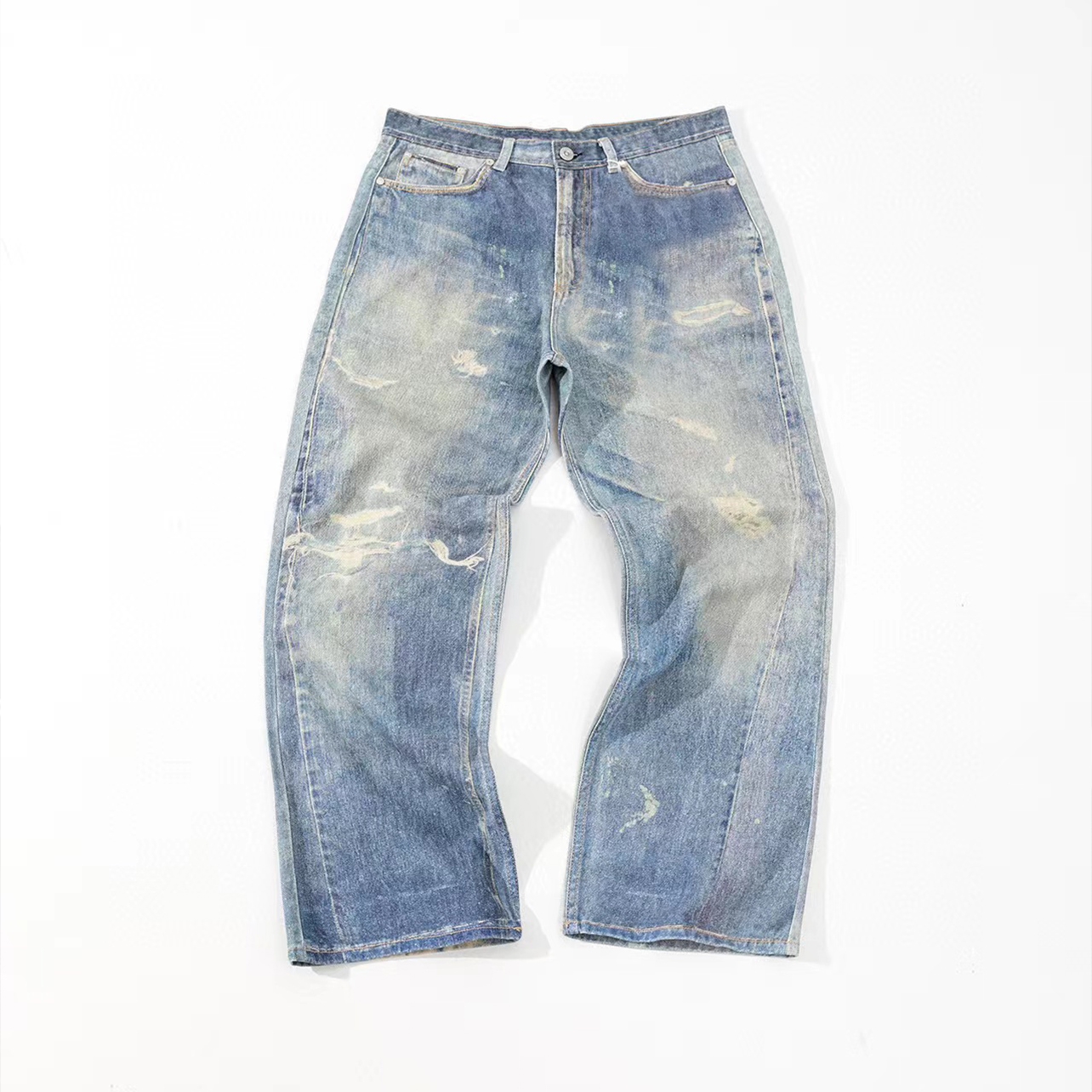 Our Legacy NIGO Man Printed Straight Jeans Pants Ngvp #nigo6244
