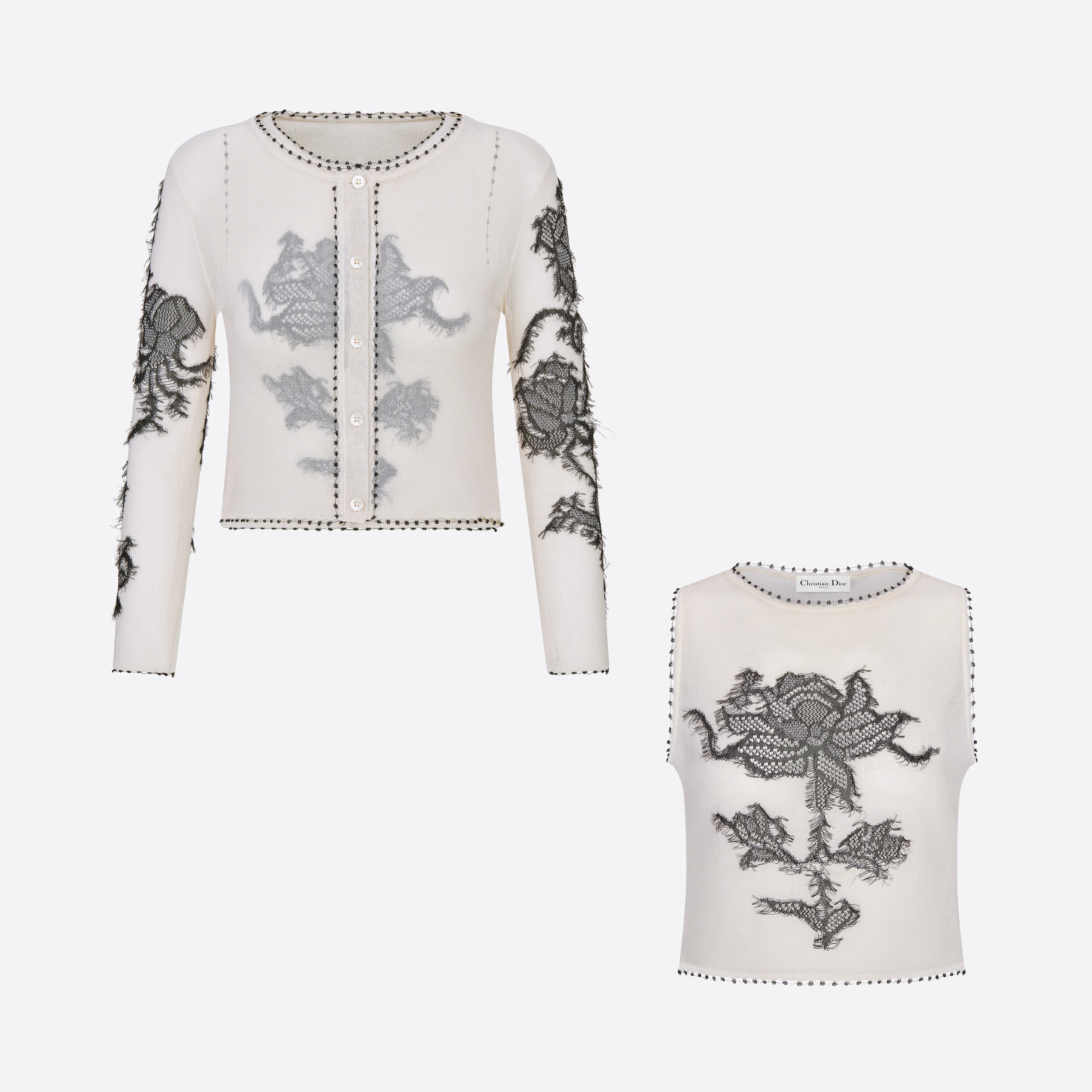 Dior NIGO Summer Tank Top Long Sleeve Cardigan Long Half Skirt Set #nigo57377