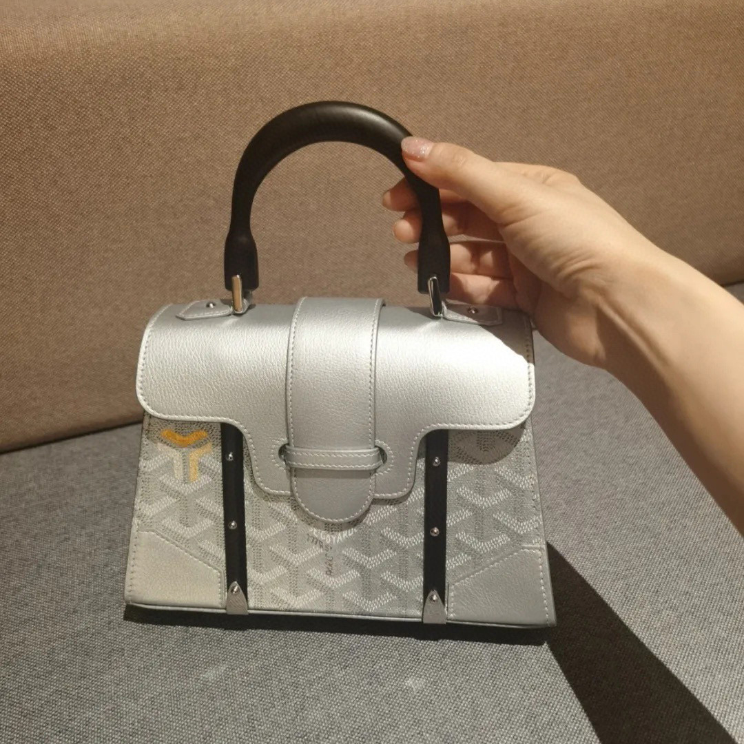 Goyard NIGO Canvas Patchwork Leather Tote Shoulder Crossbody Bag #nigo21366