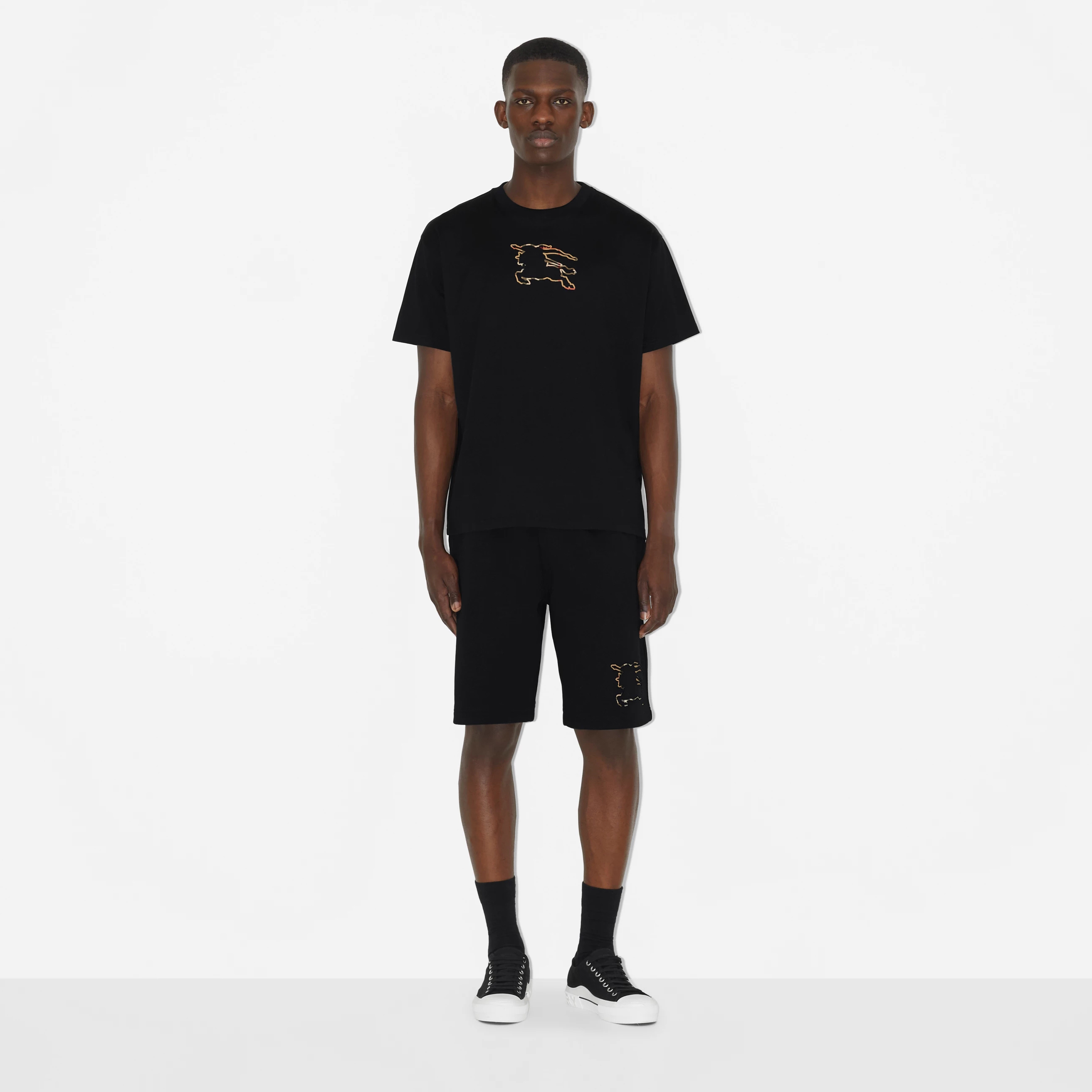Burberry NIGO Man Summer Casual Black Short Sleeve T-Shirt #nigo94859