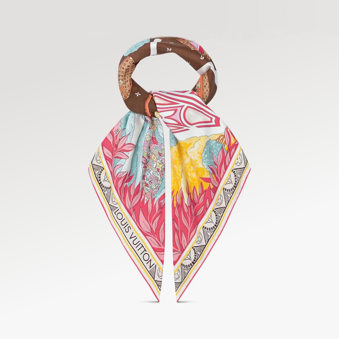 Louis Vuitton NIGO Wearing two scarves underwear belly pocket Scarf #nigo57187