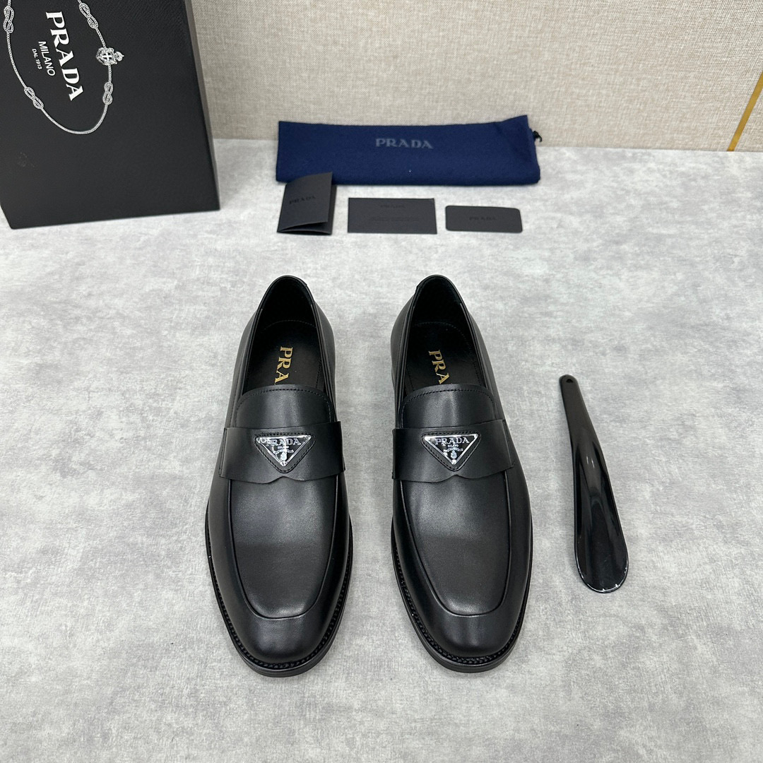 Prada NIGO Men's Loafers Leather Shoes #nigo94886