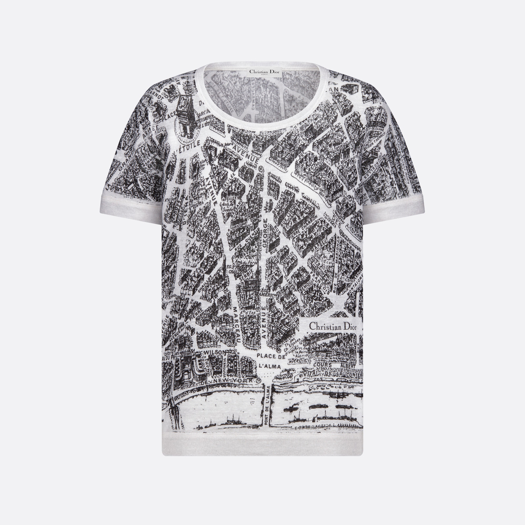 Dior NIGO Grey White Cotton Printed Short Sleeved T-Shirt #nigo57449