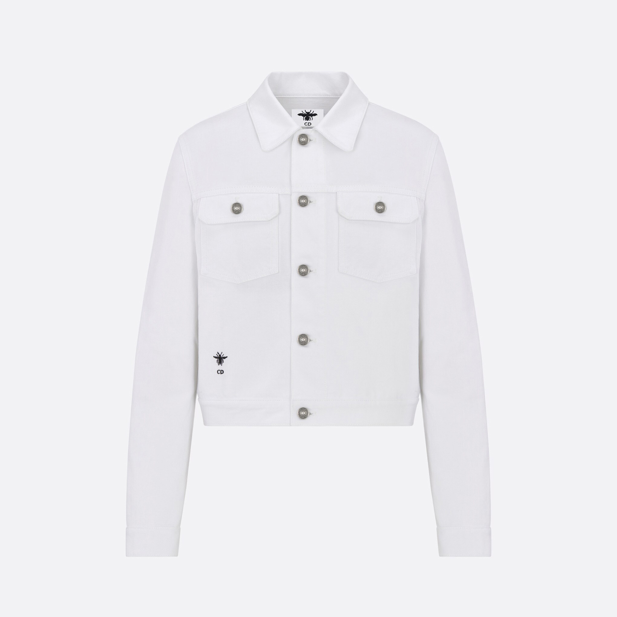 Dior NIGO Woman White Denim Long Sleeved Jacket #nigo21243