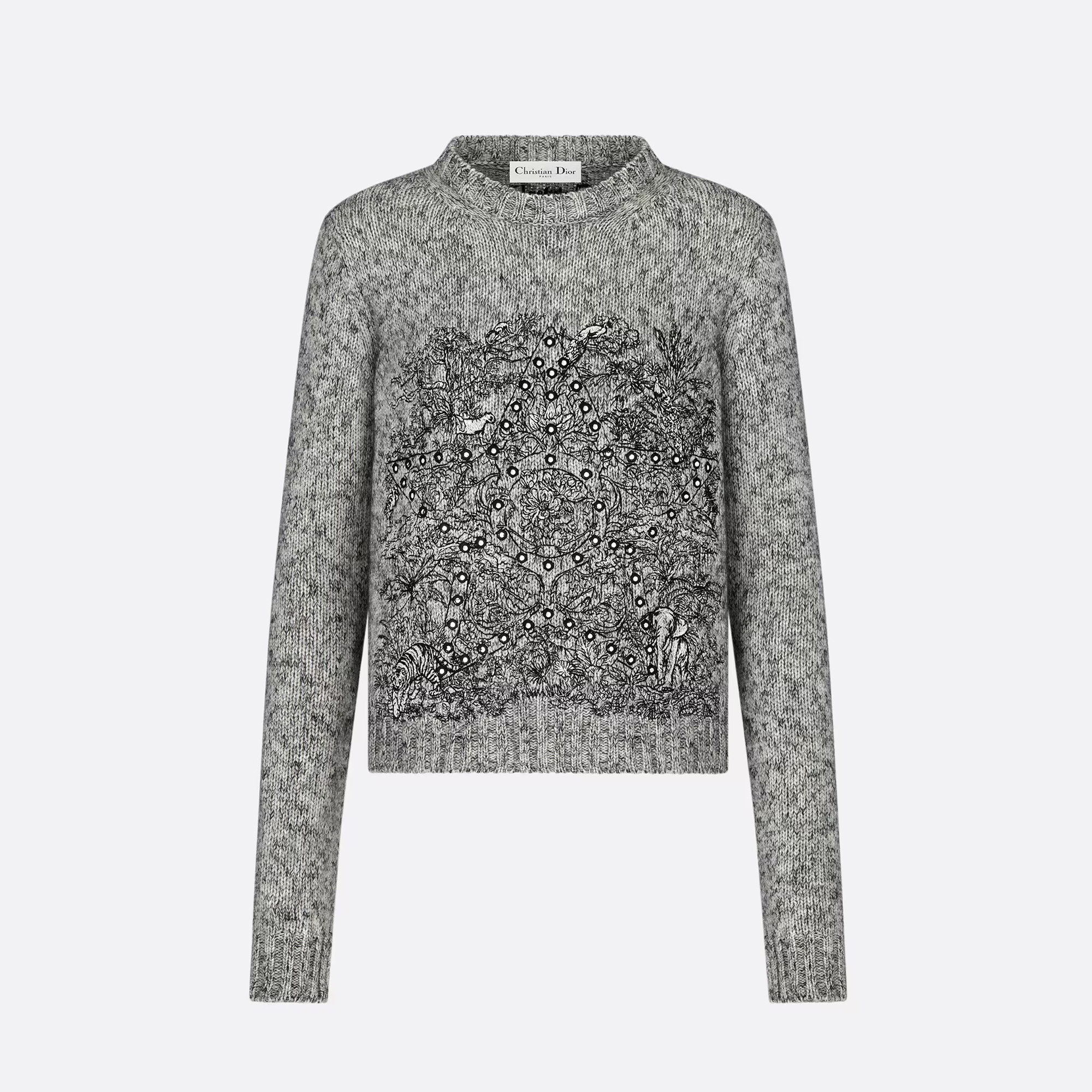 Dior NIGO Woman Long Sleeved Printed Round Neck Sweater #nigo58127