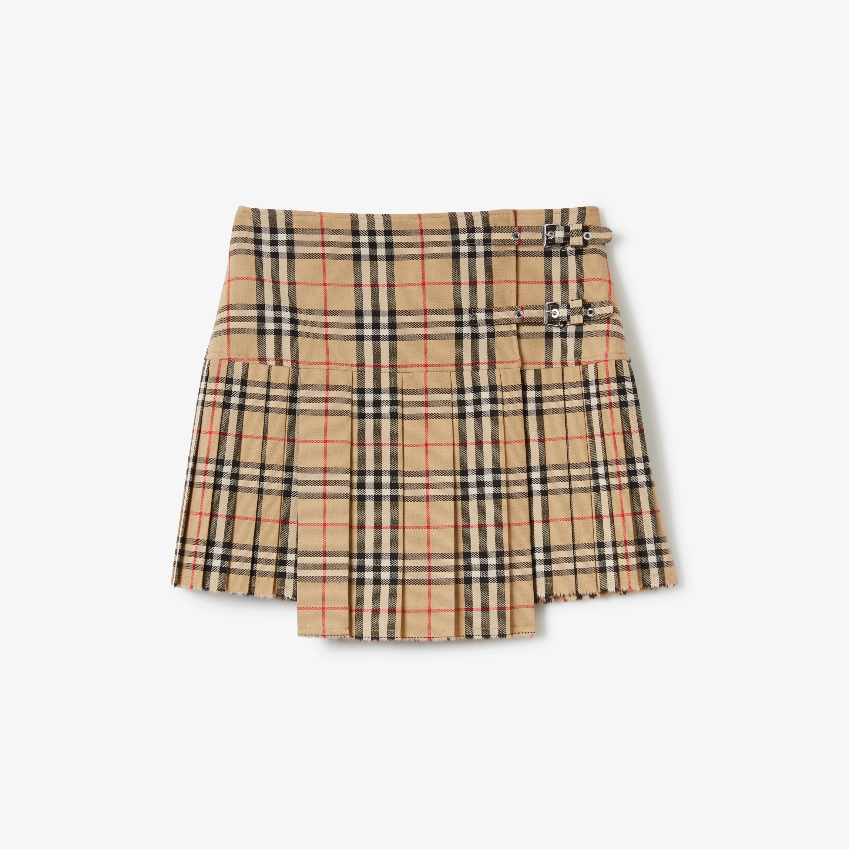 Burberry NIGO Checkered Half Pleated Short Skirt #nigo21398