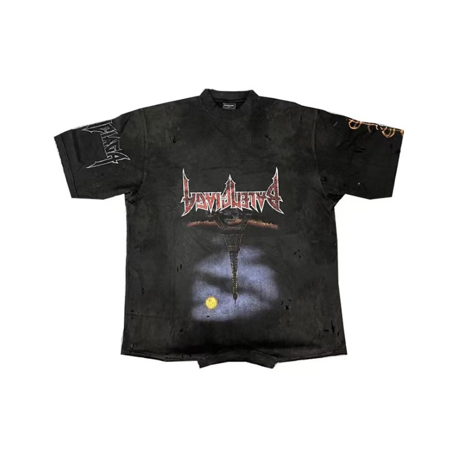 Balenciaga NIGO Man Graffiti Raglan Short Sleeve T-Shirt #nigo94883