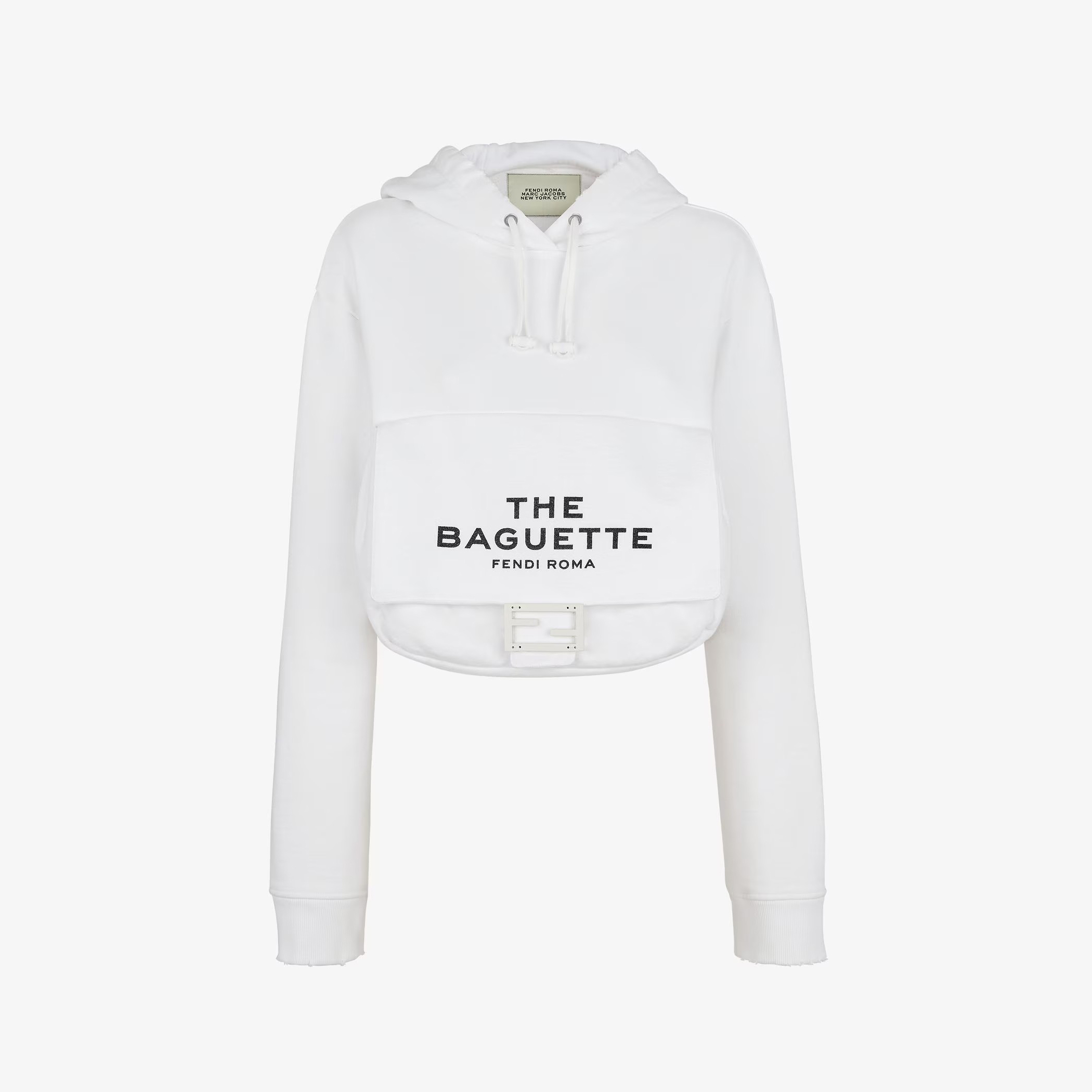 Fendi NIGO Woman White Letter Hooded Pullover Sweatshirt #nigo21151