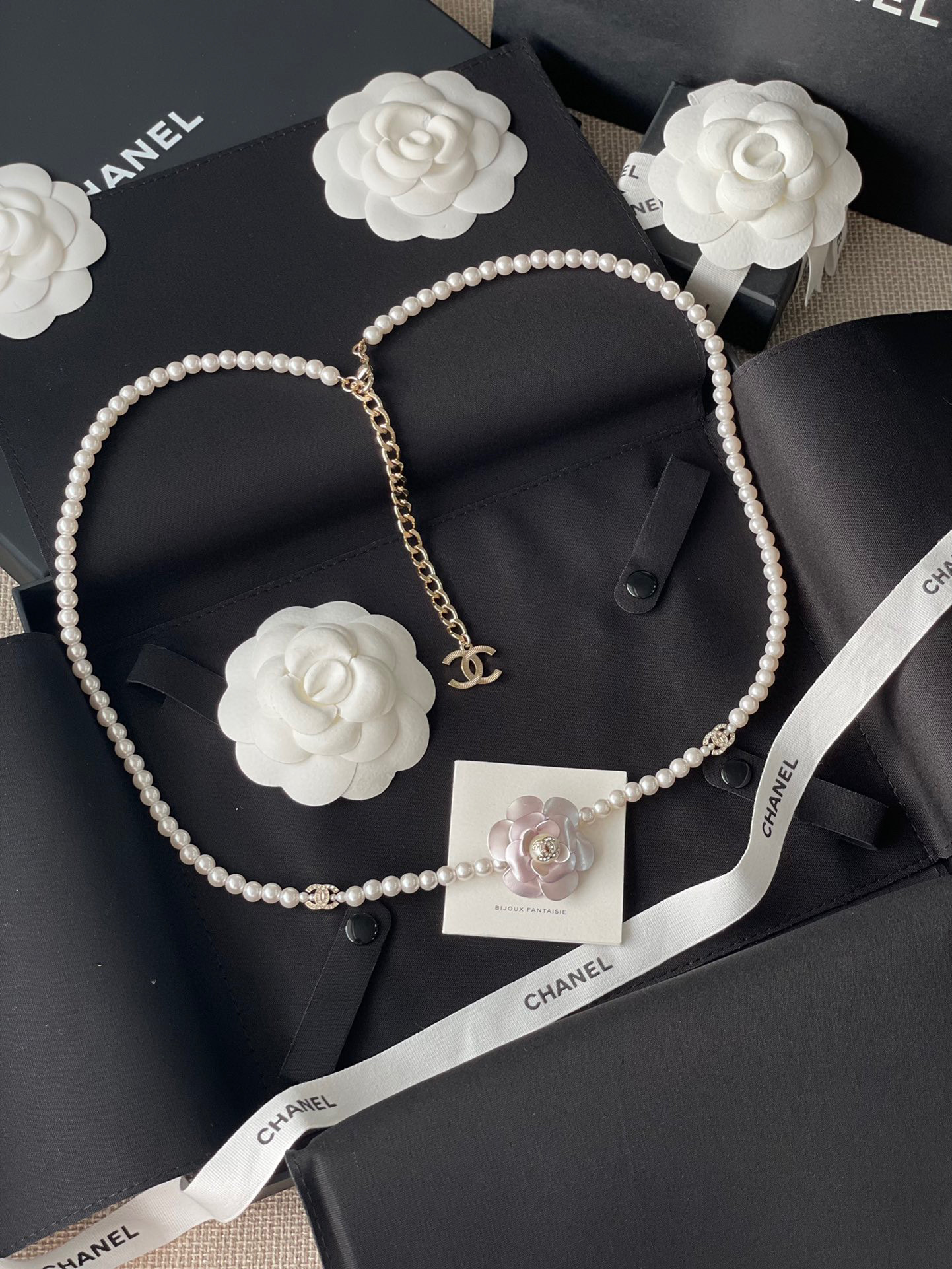 Chanel NIGO Pearl Chain With Waist Chain #nigo84179