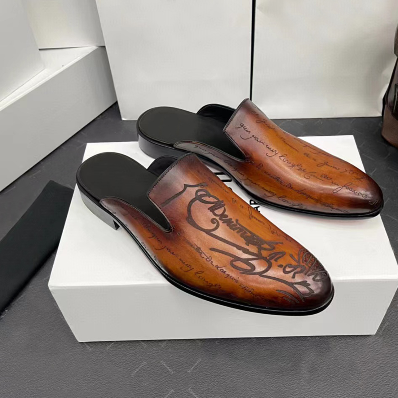 Berluti NIGO  Leather Slippers Shoes #nigo6193