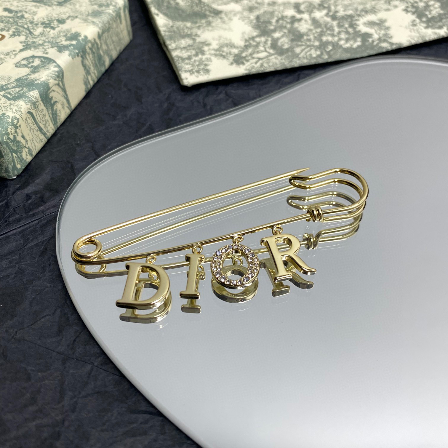 Dior NIGO Clothing Accessories Letter Brooch #nigo21411