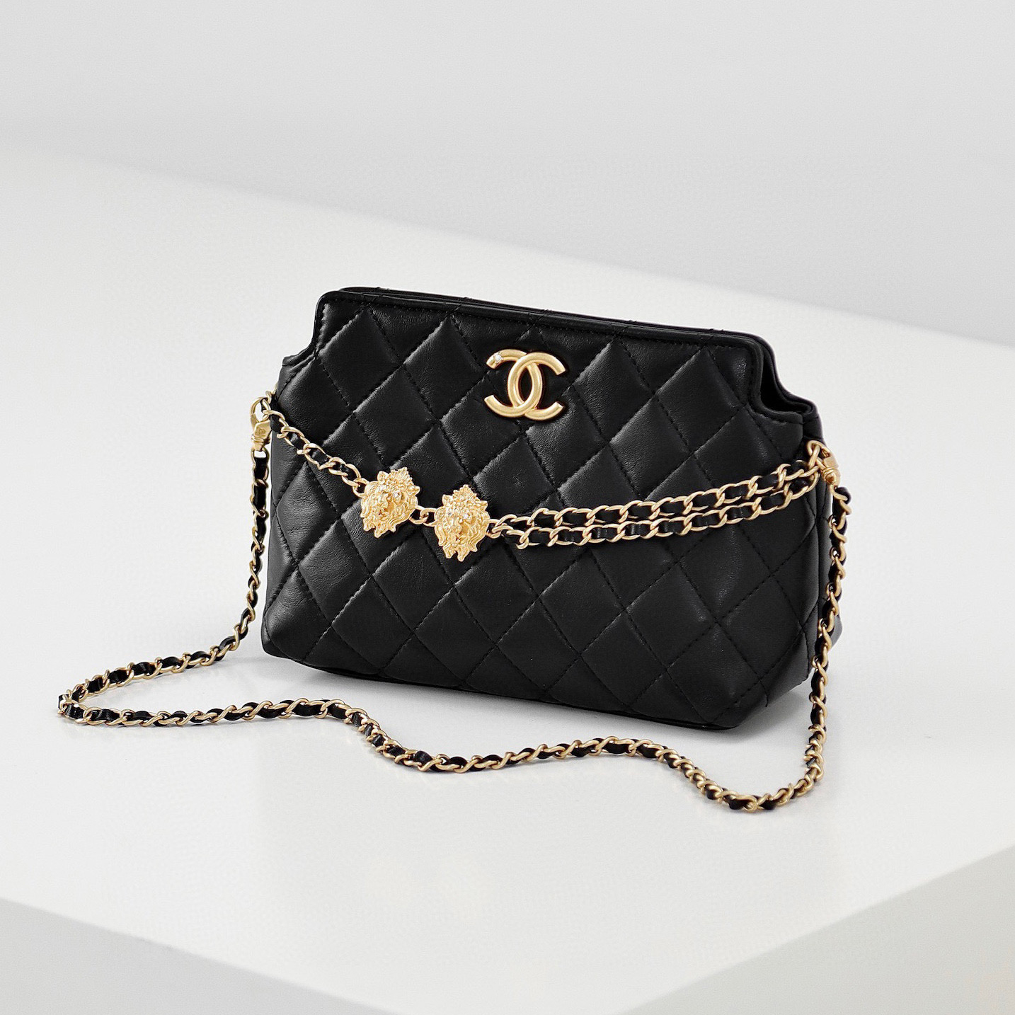 Chanel NIGO Leather Chain Shoulder Crossbody Bag #nigo21368