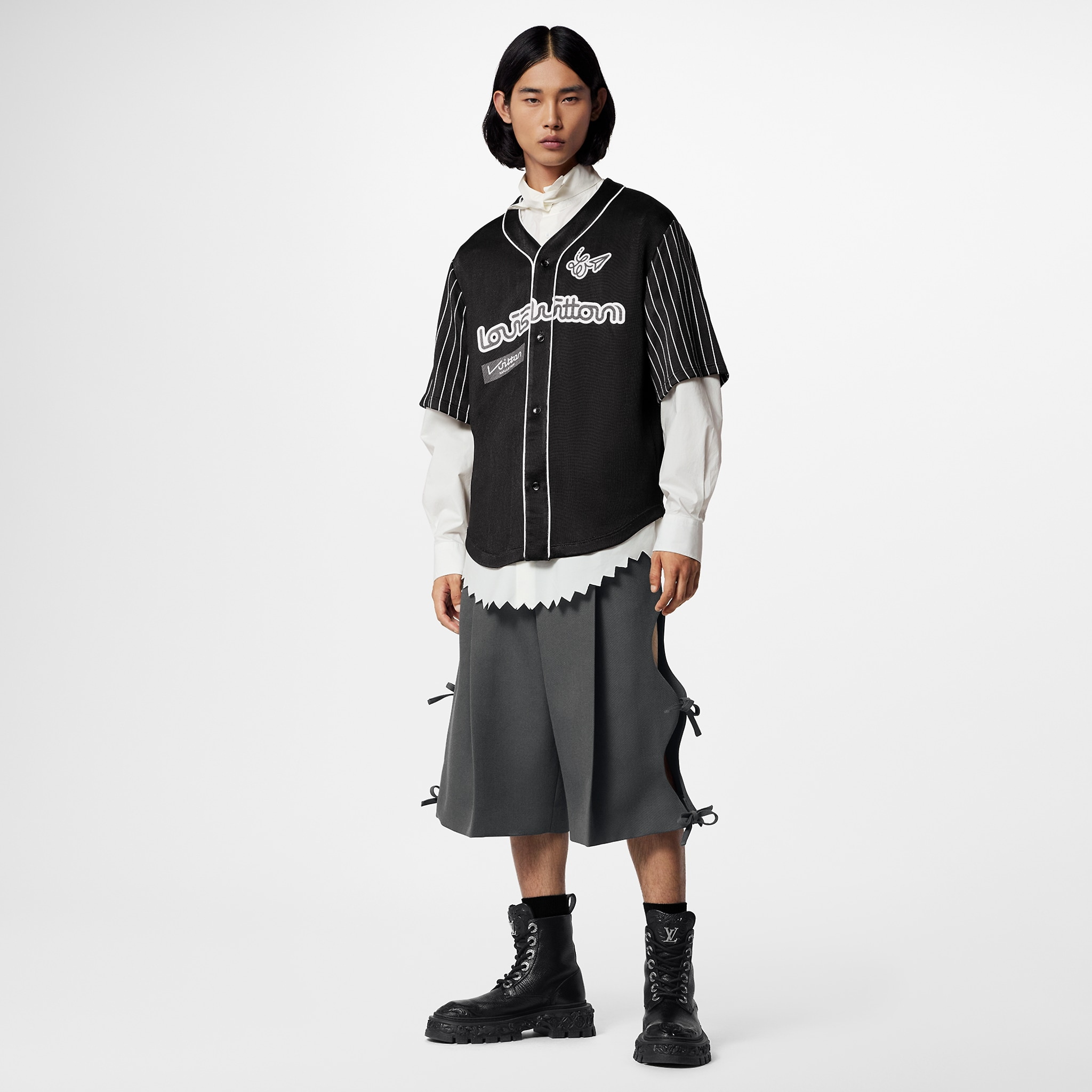 Louis Vuitton Men's Hip-Hop Baseball Jacket Shirt #nigo94418