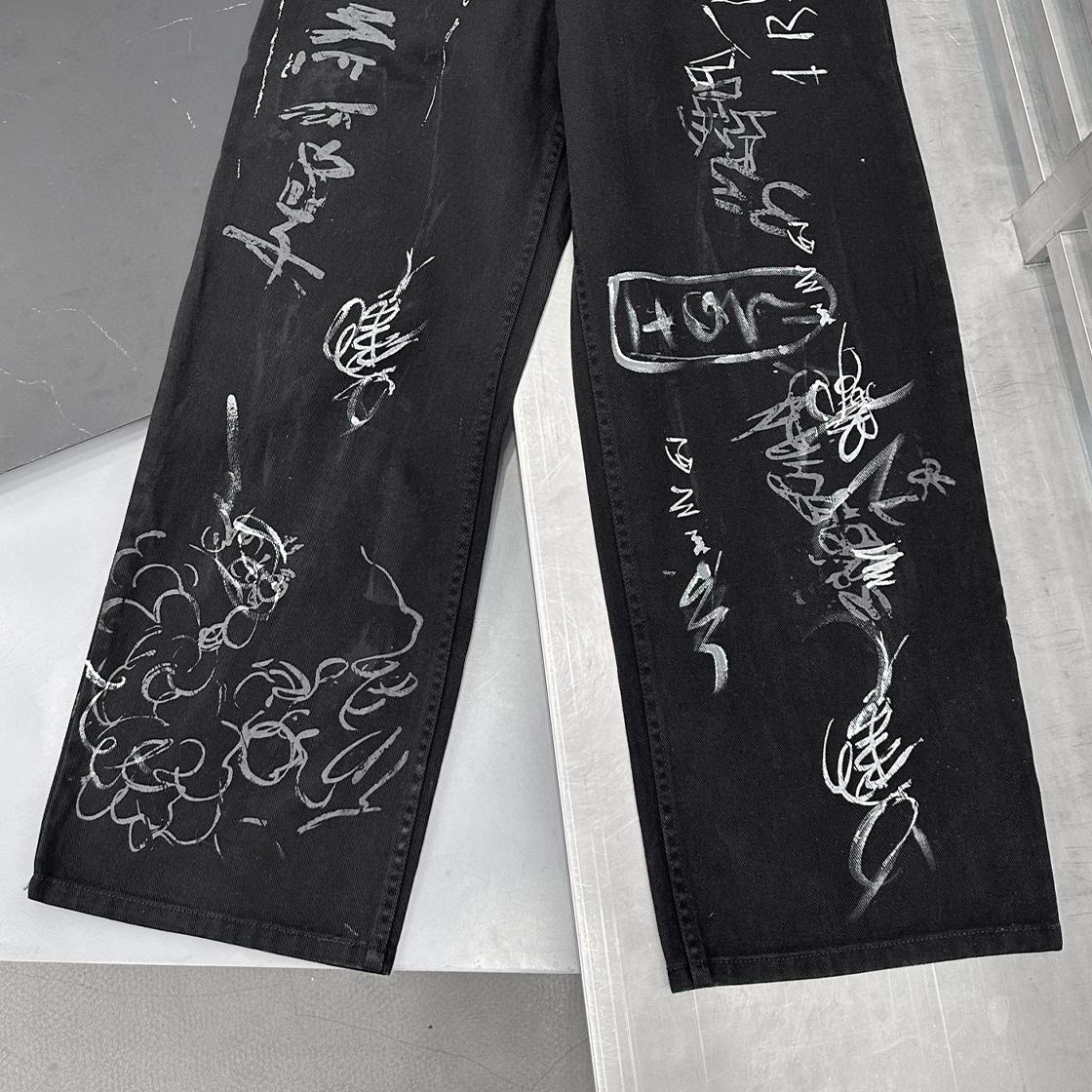 Balenciaga NIGO Graffiti Black Casual Pants Ngvp #nigo5653