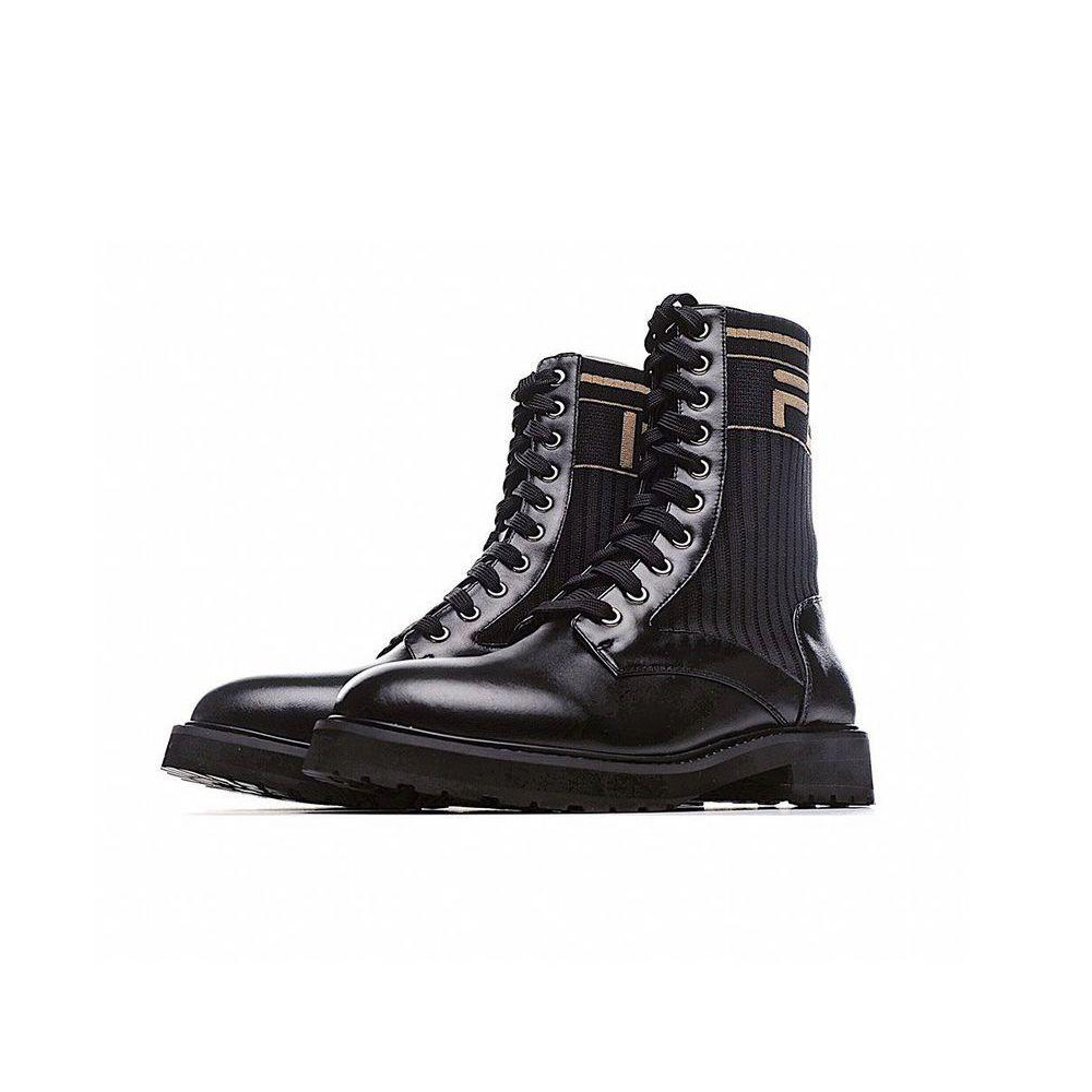 FENDI NIGO Ribbon leather stitching Martin boots Shoes #nigo29153