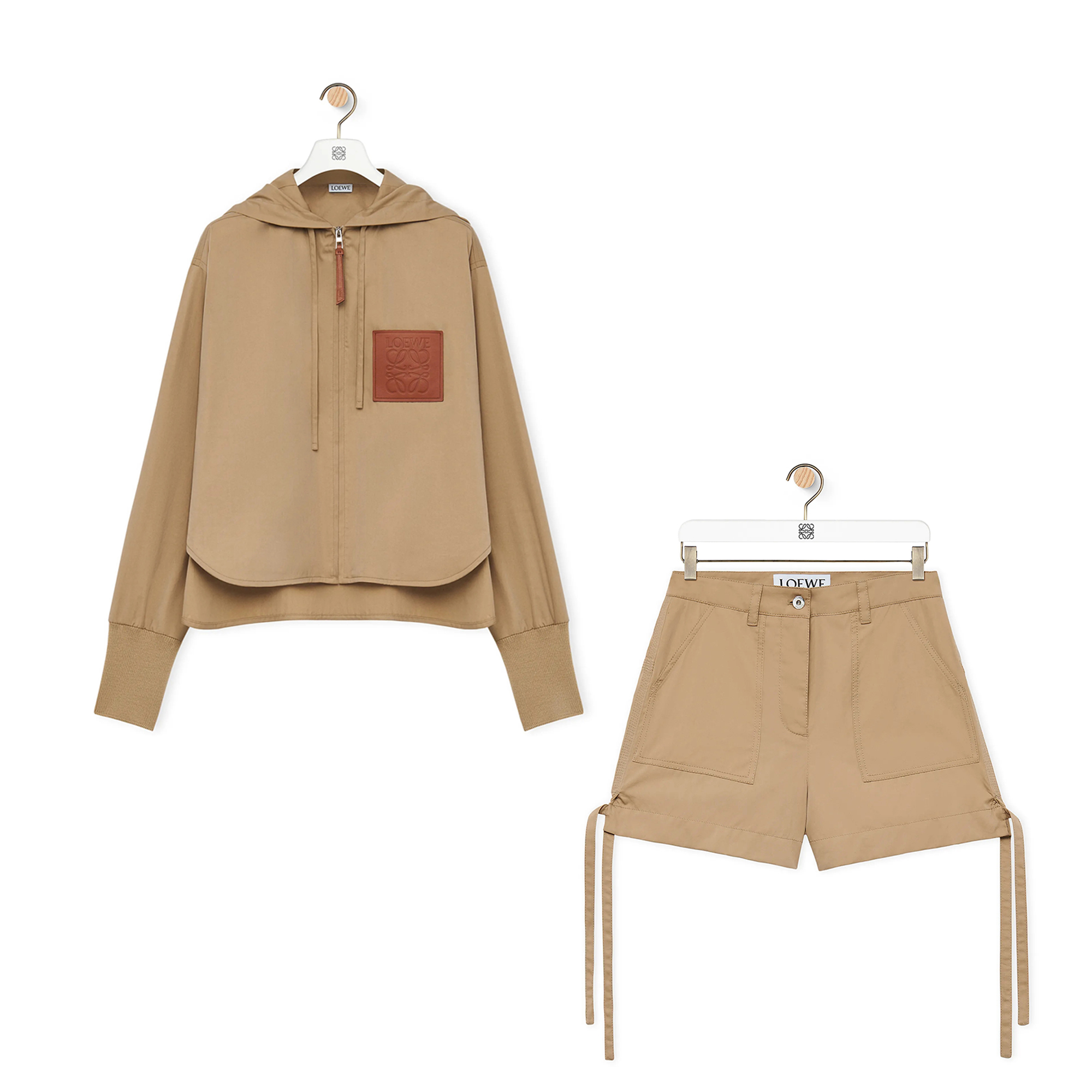 Loewe NIGO Woman Long Sleeved Hooded Jacket Shorts Set #nigo21453