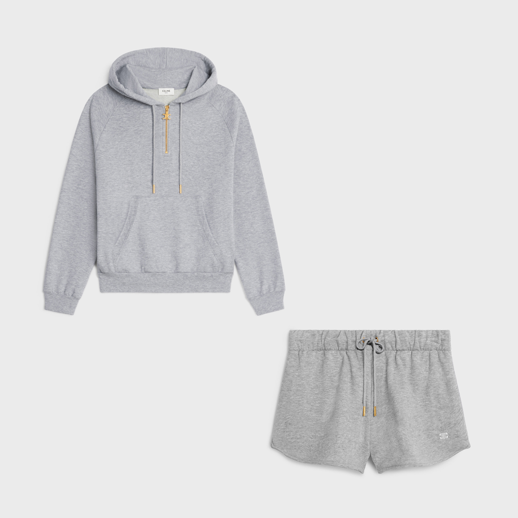 Celine NIGO Woman Hooded Pullover Sweater Shorts Set #nigo21445