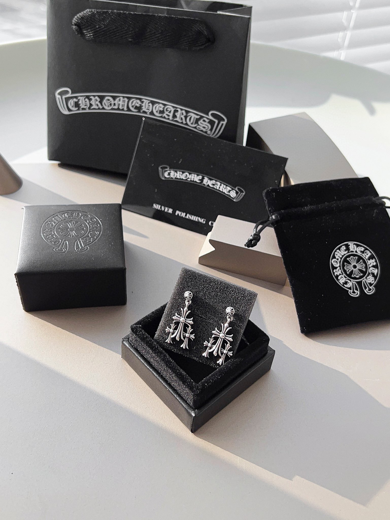 Chrome Hearts NIGO Small And Exquisite Pendant Earrings Accessories #nigo84181