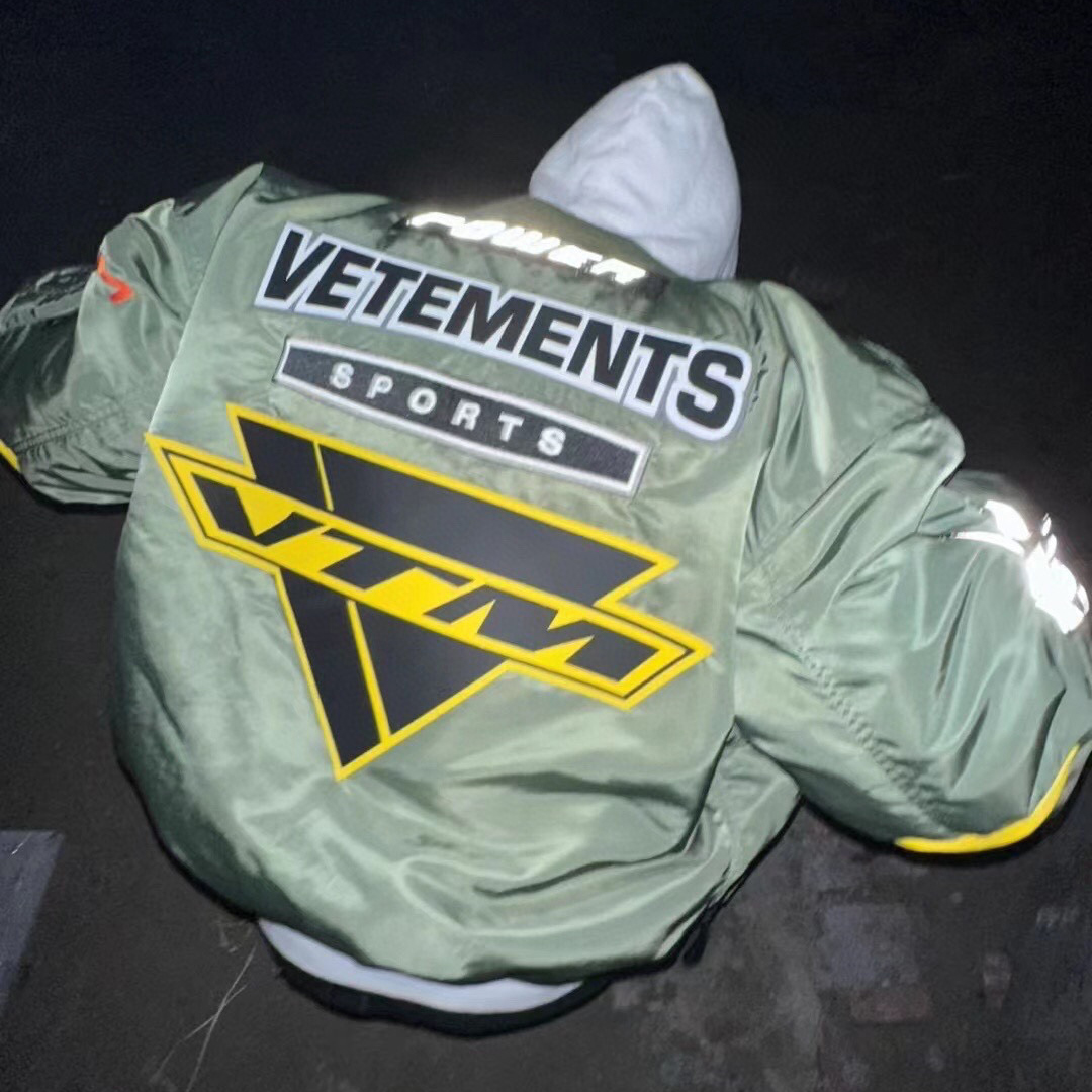 Vetements NIGO Man Green Baseball Jersey Zip Jacket #nigo95112