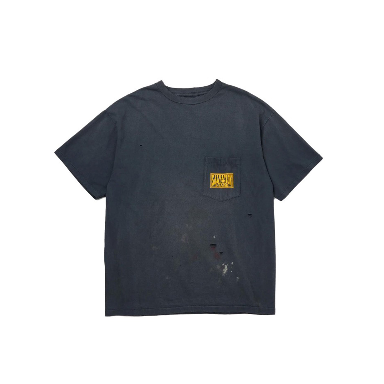 Saint Michael NIGO Man Black Printed Short Sleeve T-Shirt Ngvp #nigo6245